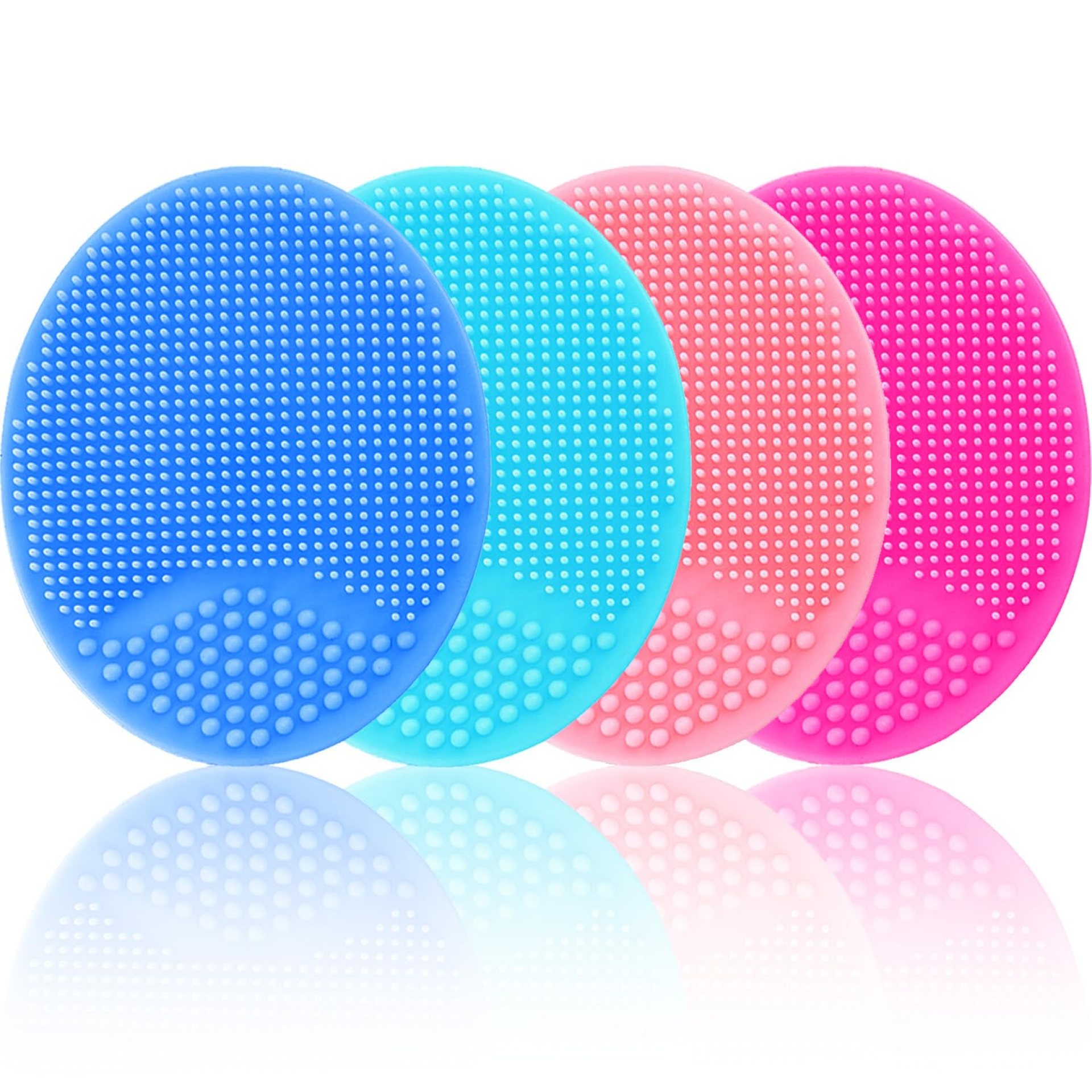 Face Scrubber, Facial Exfoliator, Face Scrub Brush, Soft Face Brush, Silicone Facial Cleansing Brush, Face Exfoliator Blackhead Acne Pore Cradle Cap Face Wash Brush for Deep Cleaning Skin Care 4 Pack Face Scrubber, Facial Exfoliator, Face Scrub Brush, Soft Face Brush, Silicone Facial Cleansing Brush, Face Exfoliator Blackhead Acne Pore Cradle Cap Face Wash Brush for Deep Cleaning Skin Care 4 Pack