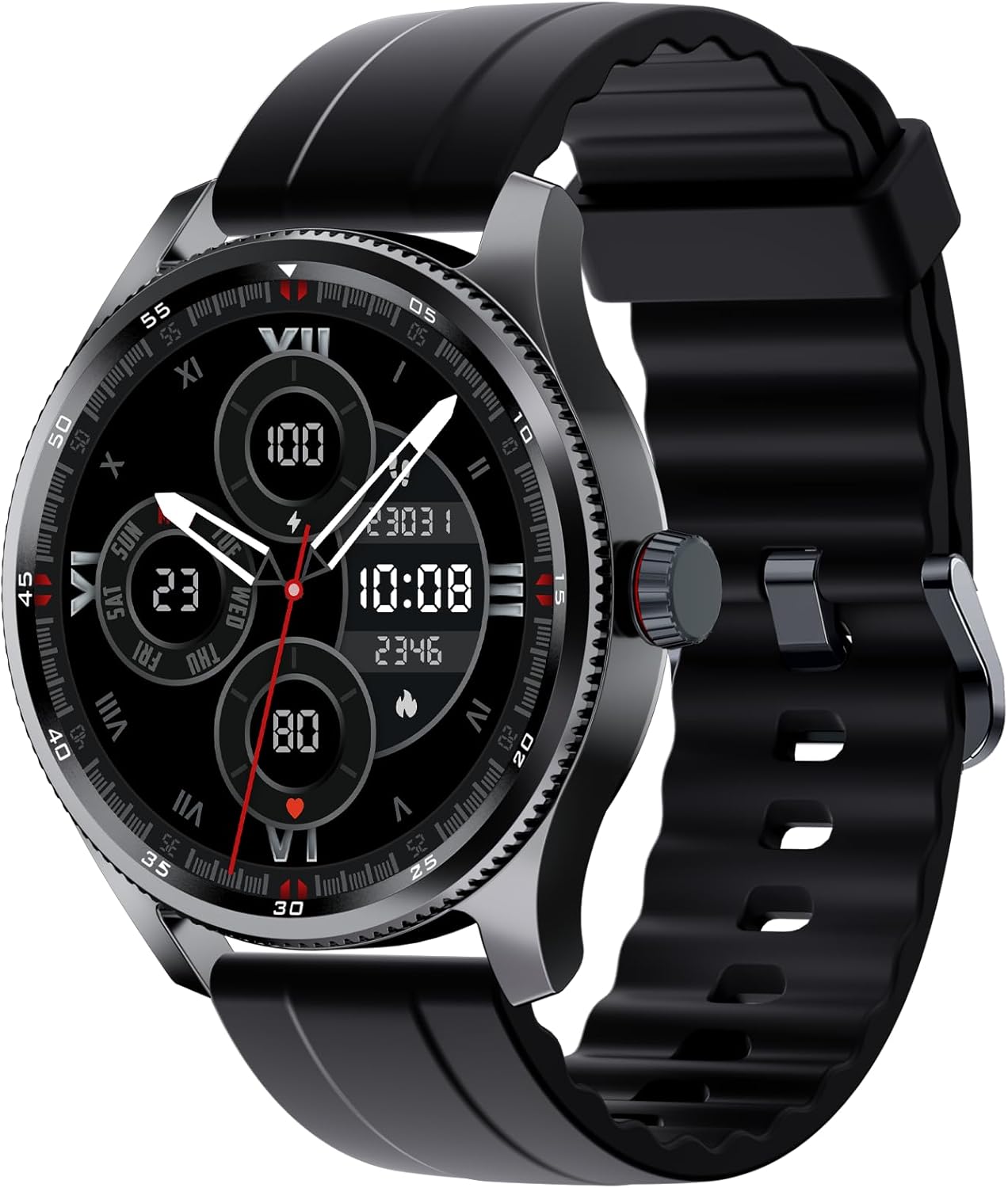 Smart Watch Men with Metal Bezel, Answer Make Call/Heart Rate/Step Counter/Sleep Tracker/100 Sports for Run/Alexa Built-in, IP68 Waterproof Swim, Fitness Sport Watch Compatible Android iOS Smart Watch Men with Metal Bezel, Answer Make Call/Heart Rate/Step Counter/Sleep Tracker/100 Sports for Run/Alexa Built-in, IP68 Waterproof Swim, Fitness Sport Watch Compatible Android iOS