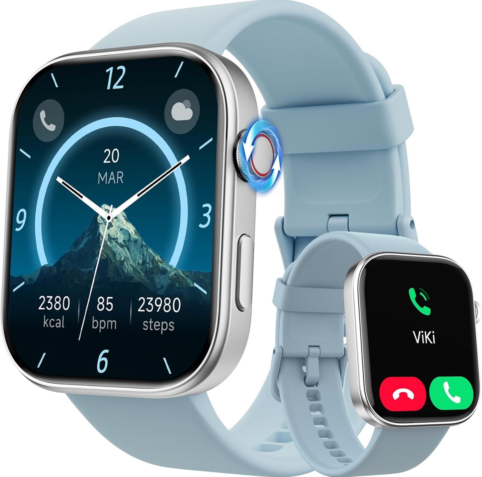 Tensky Smart Watch for Women/Men Android & iOS, 1.99″ AMOLED Fitness Tracker with Bluetooth Call, AI Voice, 3ATM Waterproof Heart Rate/Sleep/SpO2 Monitor, Pedometer, 100+ Sports, 12 Days Battery Life Tensky Smart Watch for Women/Men Android & iOS, 1.99″ AMOLED Fitness Tracker with Bluetooth Call, AI Voice, 3ATM Waterproof Heart Rate/Sleep/SpO2 Monitor, Pedometer, 100+ Sports, 12 Days Battery Life