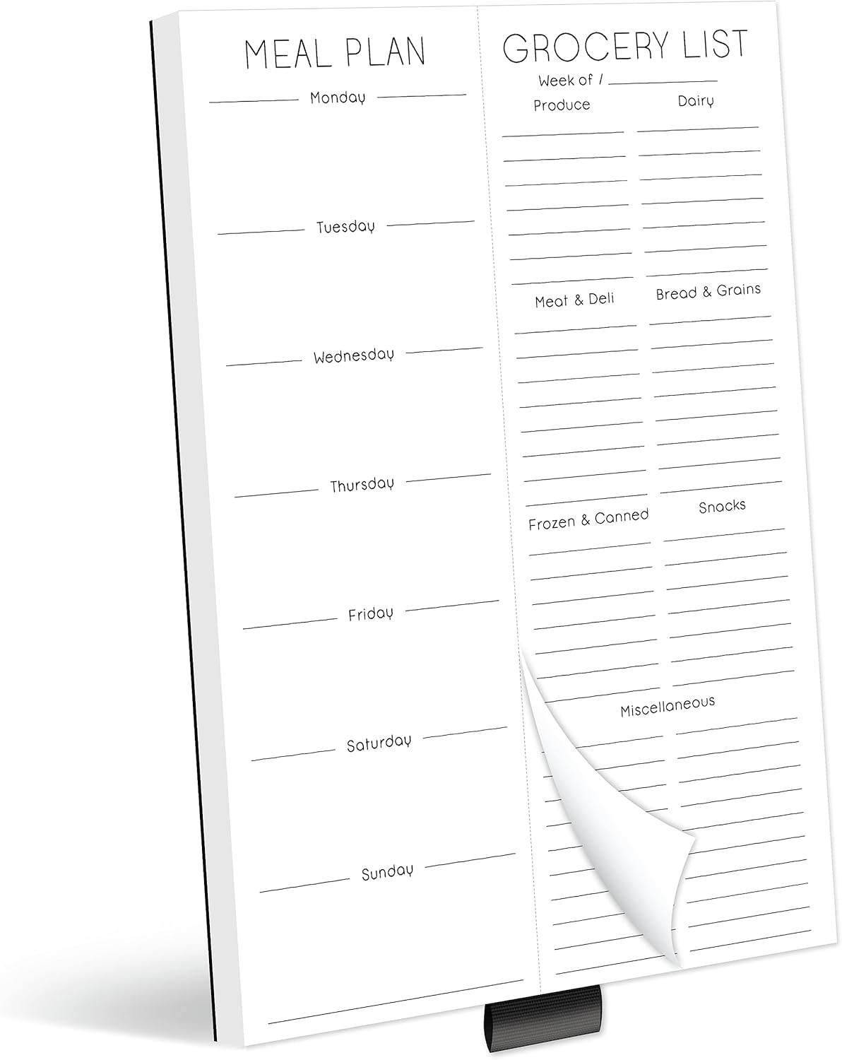 Evercio Meal Plan & Grocery List Magnetic Notepad for Refrigerator | For Shopping Lists Planner Organizer Memo Note Pad for Fridge | Kitchen Gift for Mother, Girlfriend | 7×10 Inches, 52 Sheets Evercio Meal Plan & Grocery List Magnetic Notepad for Refrigerator | For Shopping Lists Planner Organizer Memo Note Pad for Fridge | Kitchen Gift for Mother, Girlfriend | 7×10 Inches, 52 Sheets