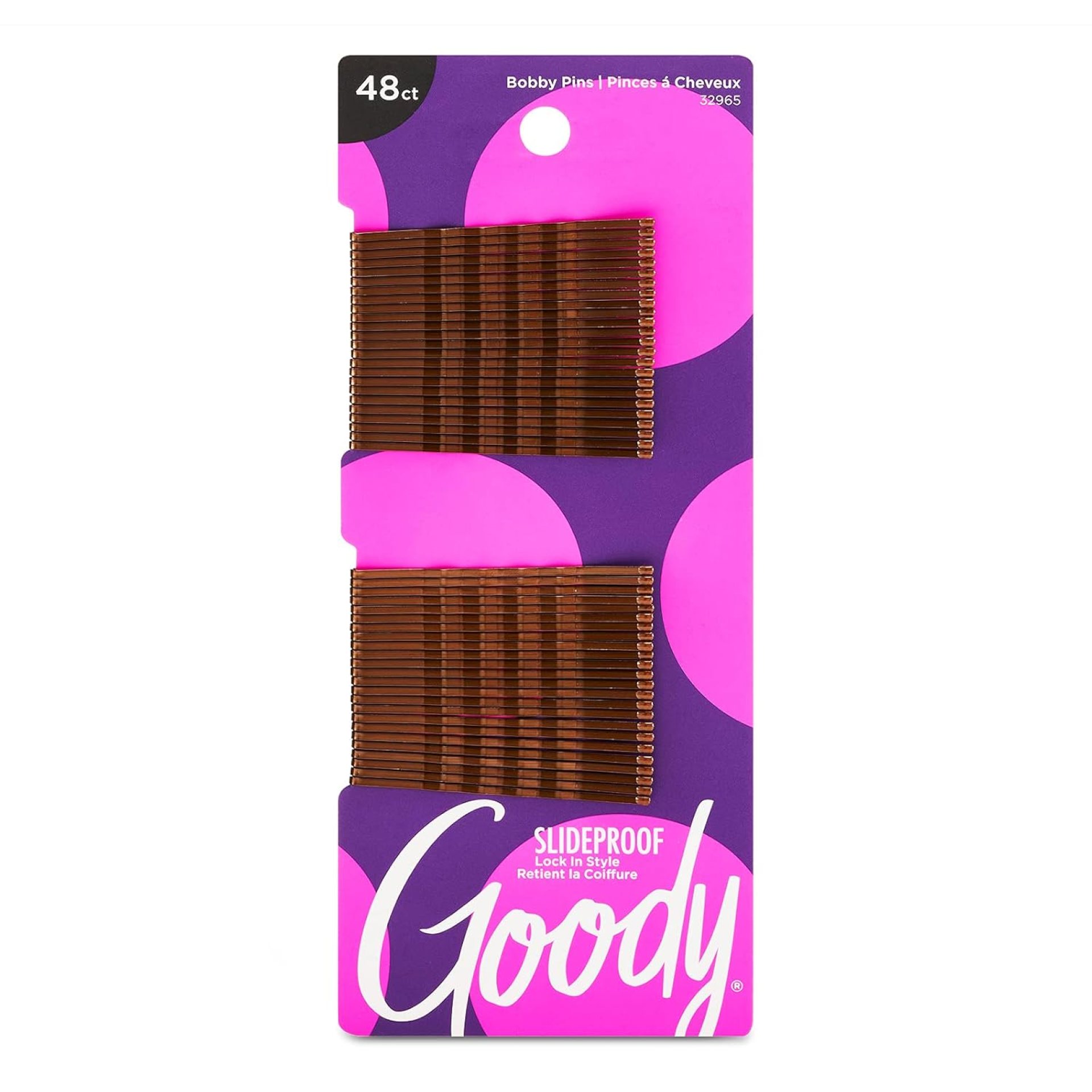 Goody SlideProof Bobby Pins – 48 Ct, Brunette Brown, High Gloss Bobby Hair Pins for Styling, Lock In Style, Comfortable, Pain-Free Hair Accessories for Women & Men, All Hair Types Goody SlideProof Bobby Pins – 48 Ct, Brunette Brown, High Gloss Bobby Hair Pins for Styling, Lock In Style, Comfortable, Pain-Free Hair Accessories for Women & Men, All Hair Types