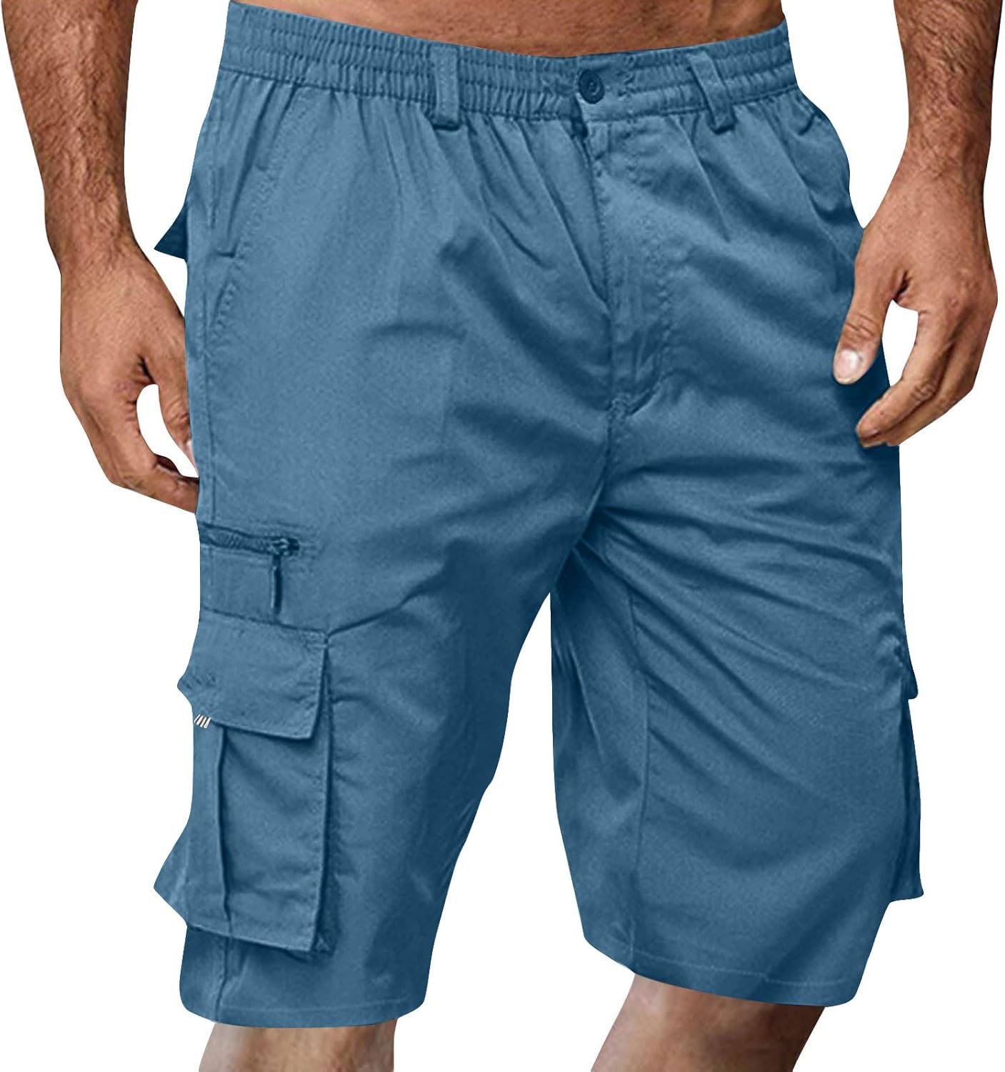Stretch Cargo Shorts for Men Button Lightweight Wide Leg Work Shorts Summer Outdoor Multi Pockets Travel Hiking Pants Stretch Cargo Shorts for Men Button Lightweight Wide Leg Work Shorts Summer Outdoor Multi Pockets Travel Hiking Pants