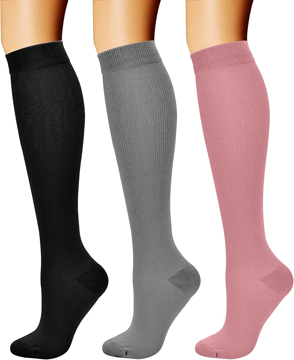 CHARMKING Compression Socks for Women & Men Circulation (3 Pairs) 15-20 mmHg is Best Support for Athletic Running Cycling CHARMKING Compression Socks for Women & Men Circulation (3 Pairs) 15-20 mmHg is Best Support for Athletic Running Cycling