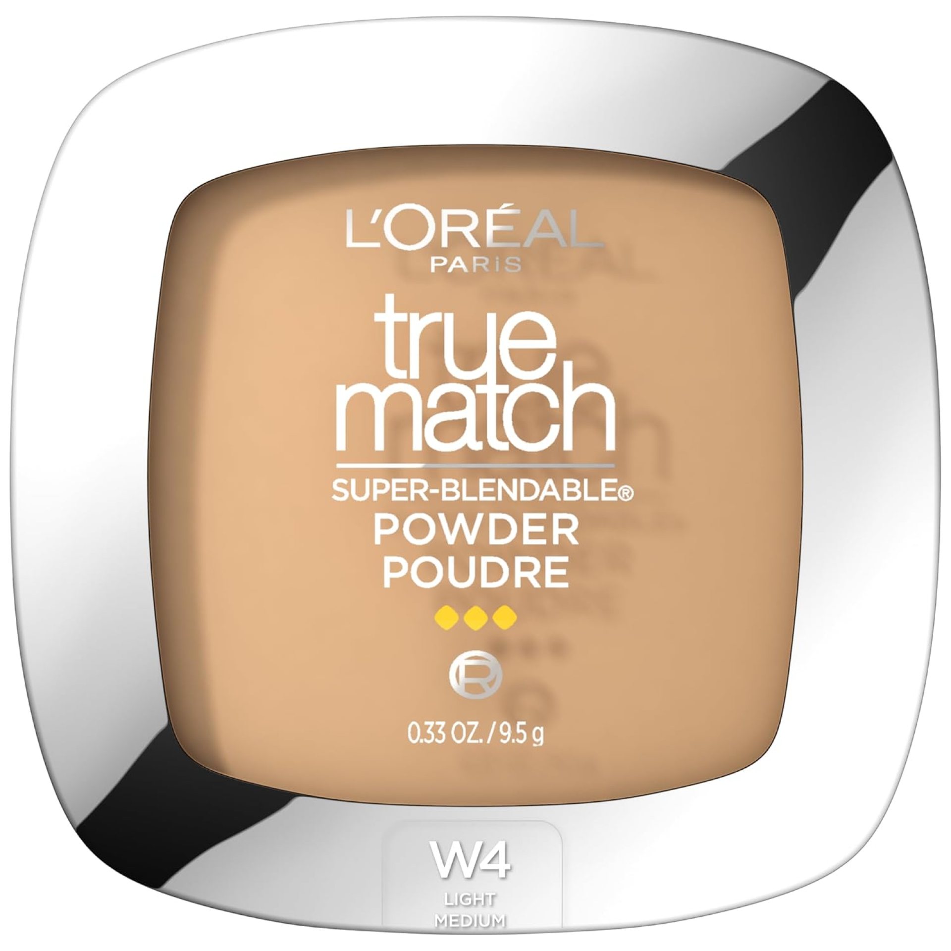 L’Oreal Paris True Match Super Blendable Oil Free Foundation Powder, W4 Light Medium, 0.33 oz, Packaging May Vary L’Oreal Paris True Match Super Blendable Oil Free Foundation Powder, W4 Light Medium, 0.33 oz, Packaging May Vary