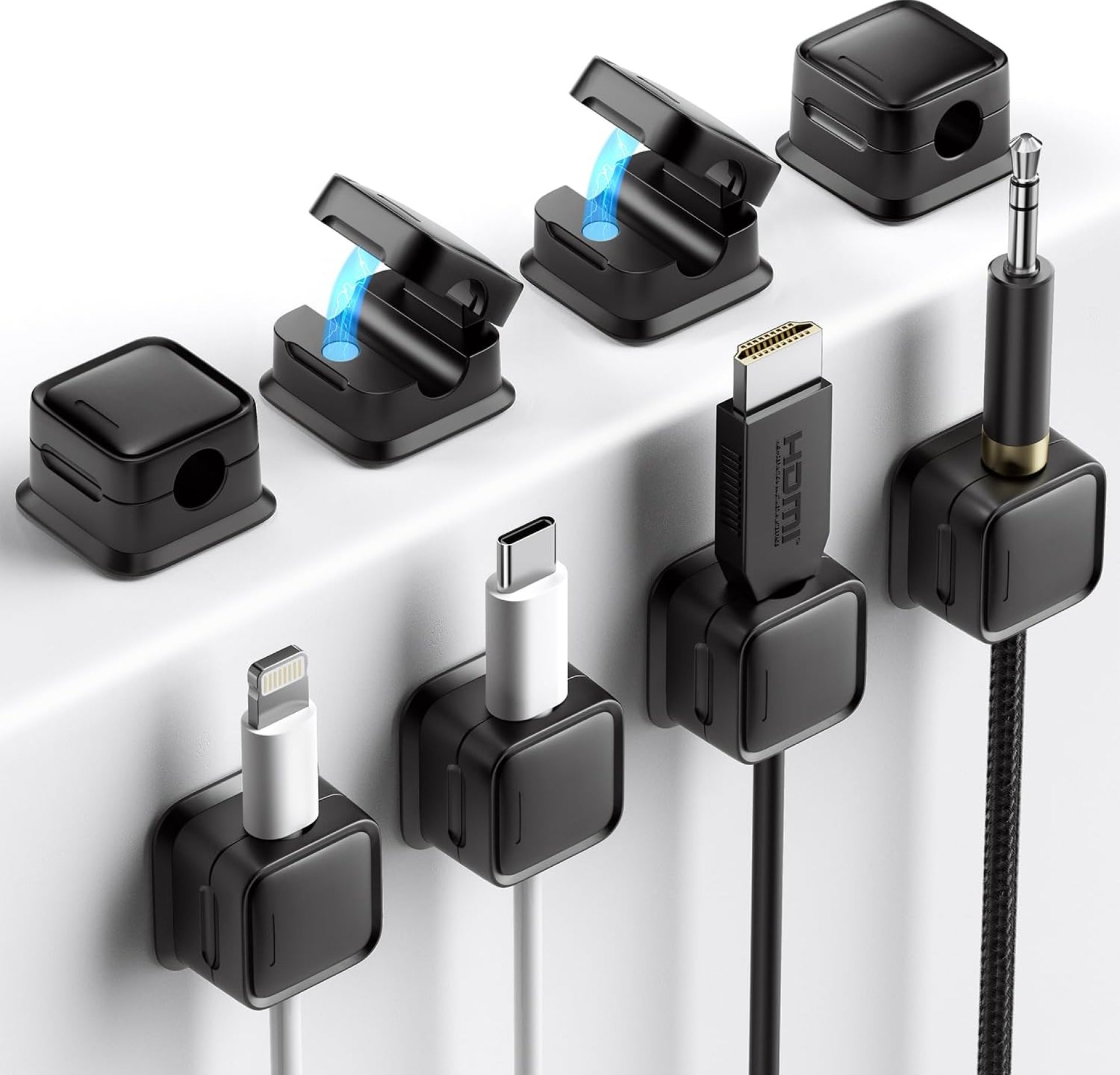 8 Pack Cord Organizer Holder,Costop Strong Adhesive Desk Cable Management Magnetic Easy Open,Organize Phone Charging Cords Wire Holder Organizer Neatly for Home,Office,Car,Desk,Nightstand 8 Pack Cord Organizer Holder,Costop Strong Adhesive Desk Cable Management Magnetic Easy Open,Organize Phone Charging Cords Wire Holder Organizer Neatly for Home,Office,Car,Desk,Nightstand