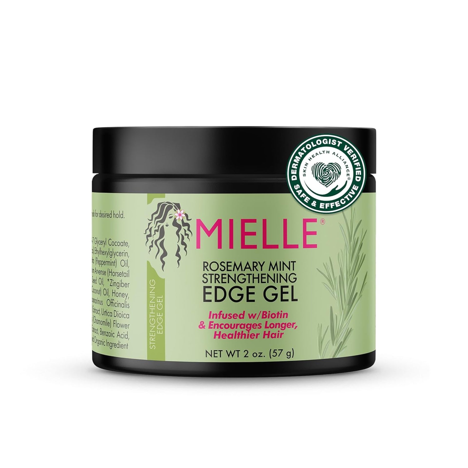 Mielle Organics Rosemary Mint Strengthening Edge Gel, Biotin & Essential Oil Hair Styling Treatment, 2 Ounces Mielle Organics Rosemary Mint Strengthening Edge Gel, Biotin & Essential Oil Hair Styling Treatment, 2 Ounces
