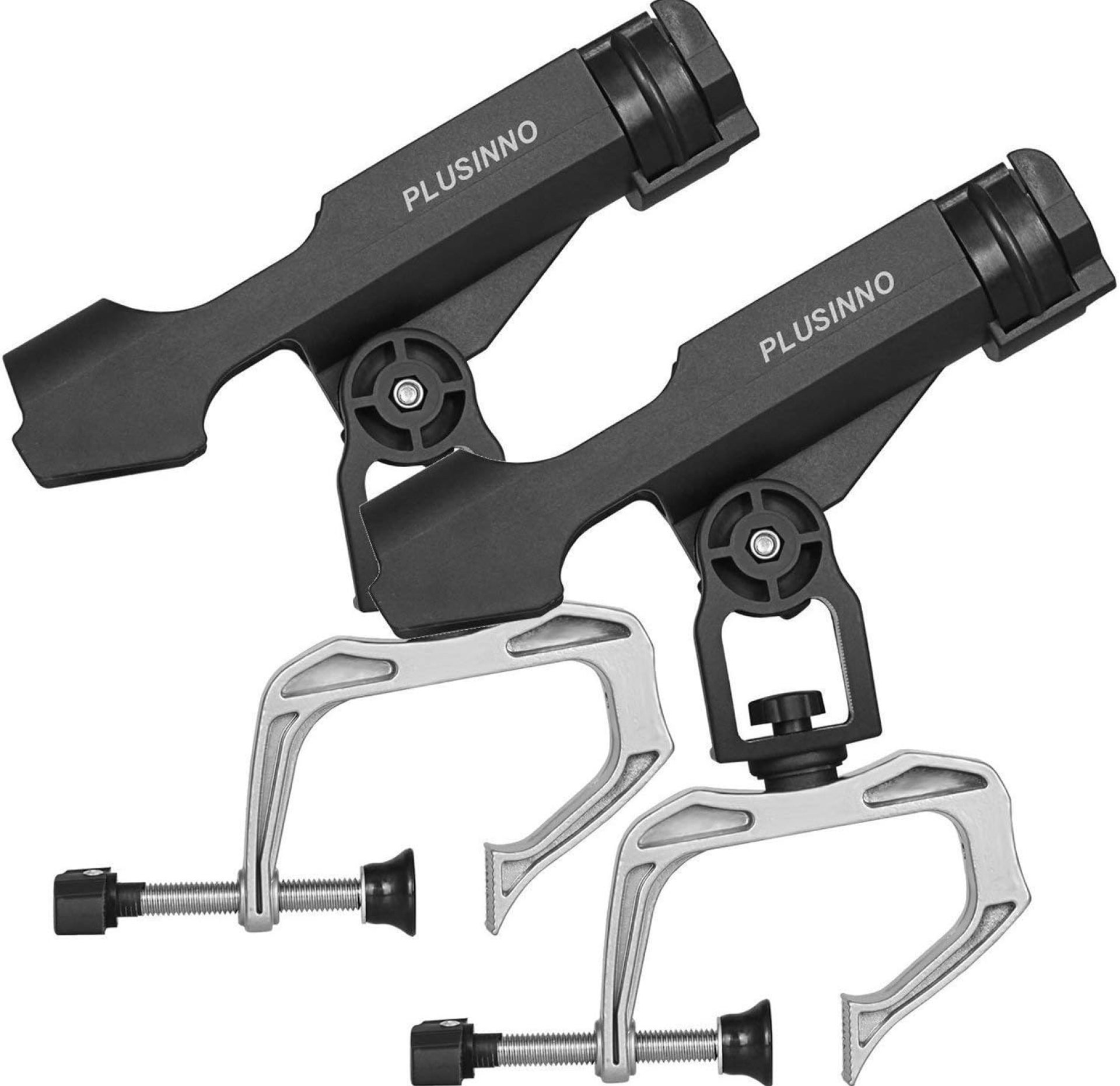 PLUSINNO Fishing Boat Rods Holder Large Clamp Opening 360 Degree Adjustable Fishing Rod Racks Folding Holder PLUSINNO Fishing Boat Rods Holder Large Clamp Opening 360 Degree Adjustable Fishing Rod Racks Folding Holder