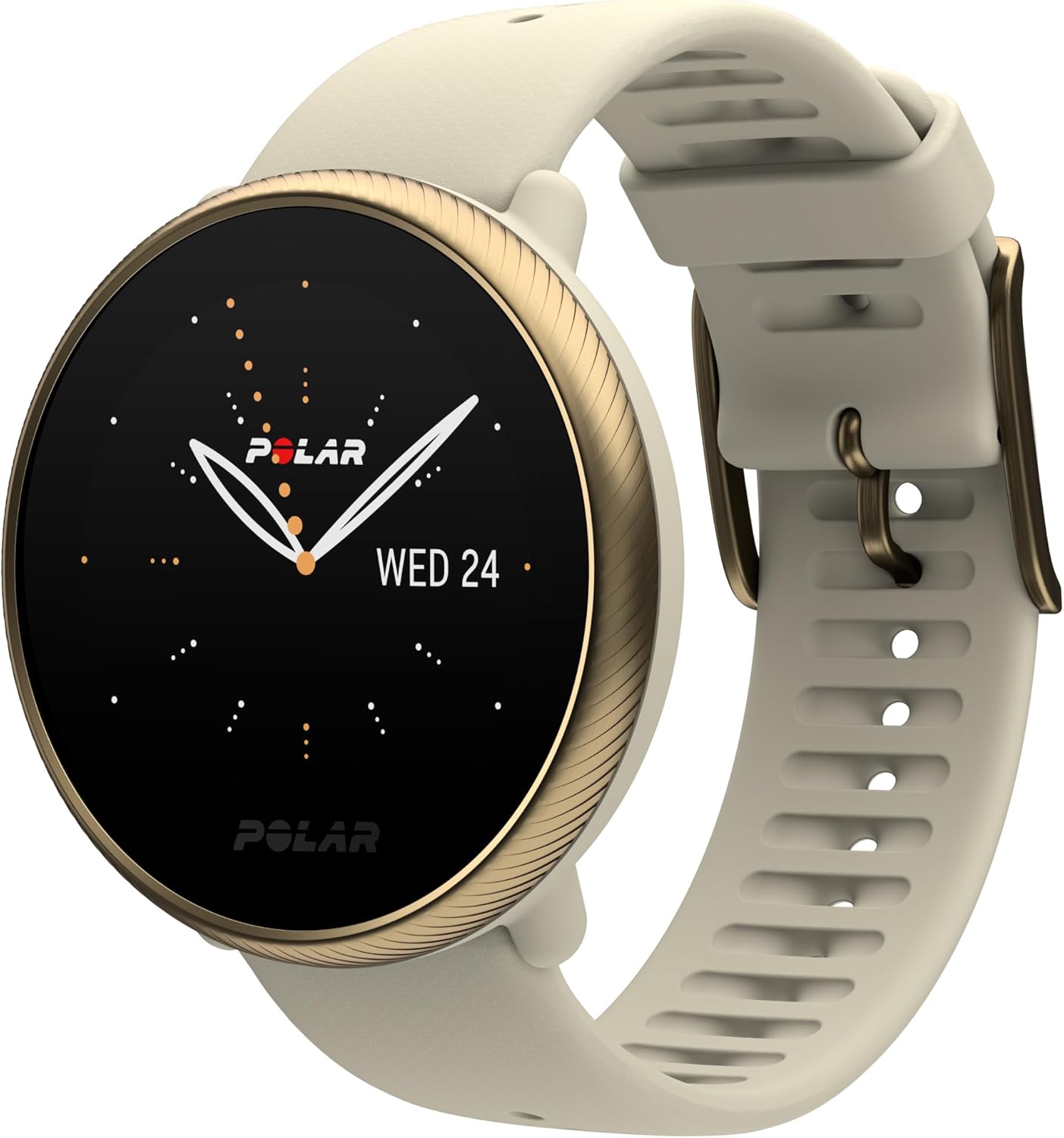 POLAR Ignite 2 Series Water Resistant Smartwatch with GPS, Heart Rate Monitoring, Sleep Analysis and Personalized Fitness Tracking, S-L, for Men or Women, Champagne/Gold POLAR Ignite 2 Series Water Resistant Smartwatch with GPS, Heart Rate Monitoring, Sleep Analysis and Personalized Fitness Tracking, S-L, for Men or Women, Champagne/Gold