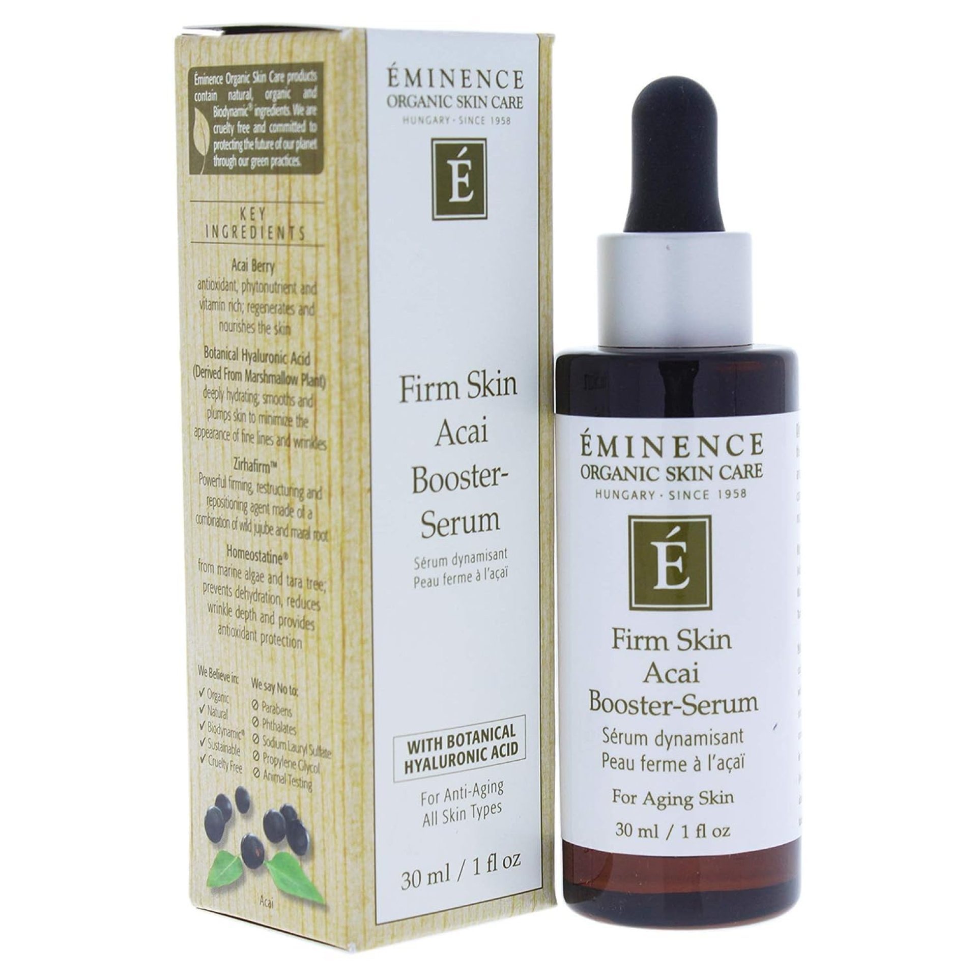 Firm Skin Acai Booster Serum by Eminence for Unisex – 1 oz Serum Firm Skin Acai Booster Serum by Eminence for Unisex – 1 oz Serum