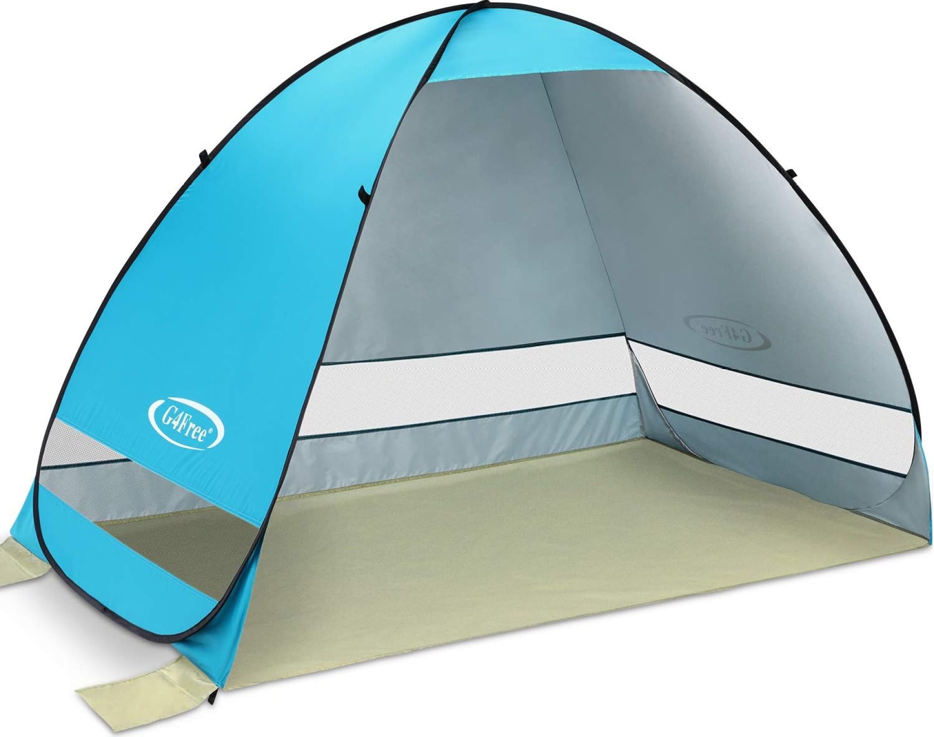 G4Free Large Pop up Beach Tent for 3-4 Person, UPF 50+ Automatic Sun Shelter Canopy Portable Outdoor Cabana Sun Umbrella G4Free Large Pop up Beach Tent for 3-4 Person, UPF 50+ Automatic Sun Shelter Canopy Portable Outdoor Cabana Sun Umbrella