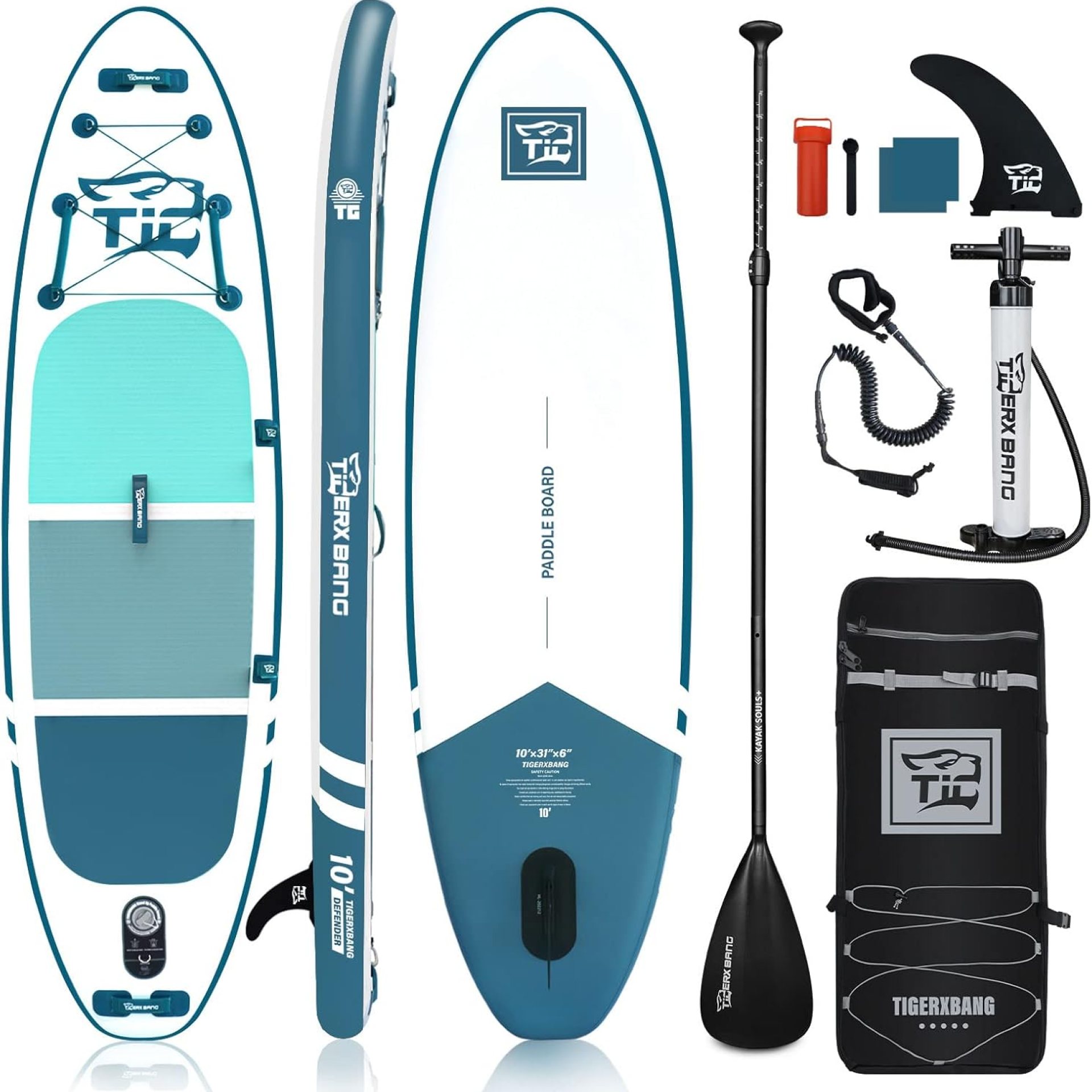 Inflatable Paddle Board with Premium SUP Board Accessories, Allround Paddle Boards for Adults/Kids,Stand Up Paddle Board Defender Collection Inflatable Paddle Board with Premium SUP Board Accessories, Allround Paddle Boards for Adults/Kids,Stand Up Paddle Board Defender Collection