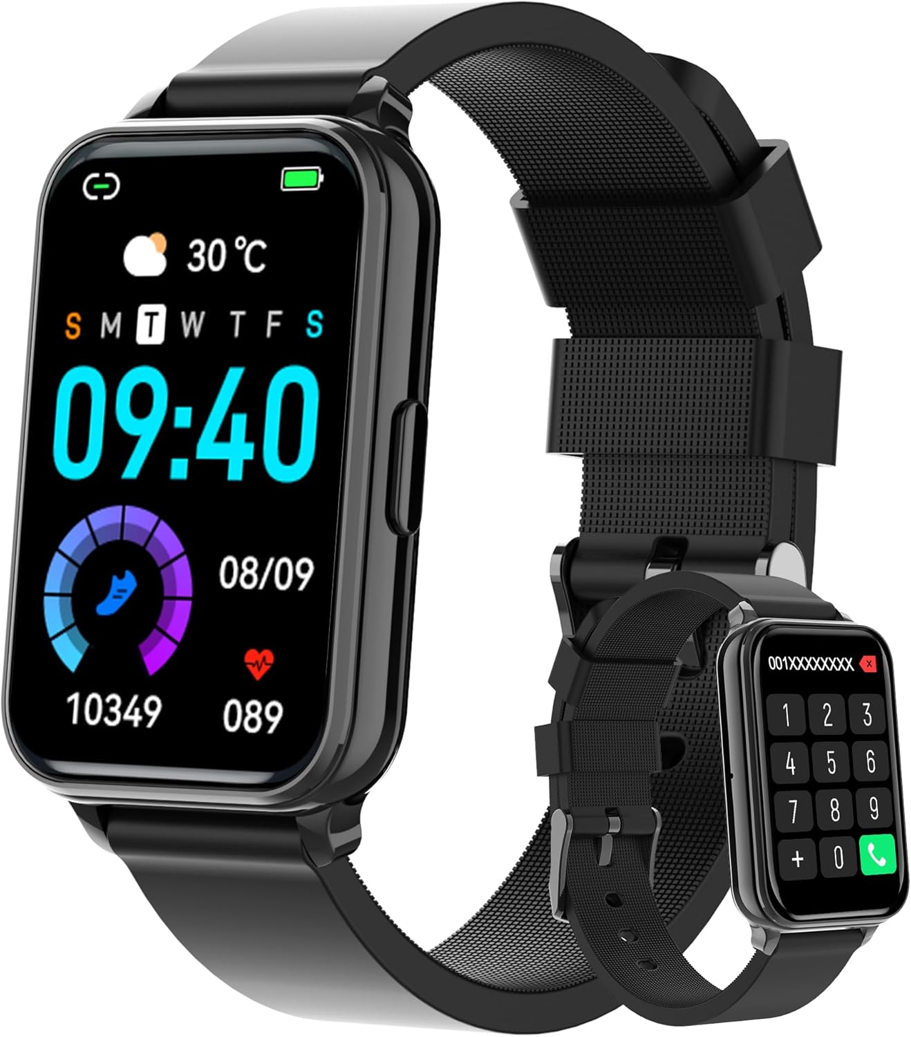 Fitness Tracker Smart Watch Make/Answer Calls for Women Men with Heart Rate Blood Oxygen Sleep Monitor Sports Modes Step Calorie Counter IP68 Waterproof for Android Phones and iPhone Fitness Tracker Smart Watch Make/Answer Calls for Women Men with Heart Rate Blood Oxygen Sleep Monitor Sports Modes Step Calorie Counter IP68 Waterproof for Android Phones and iPhone