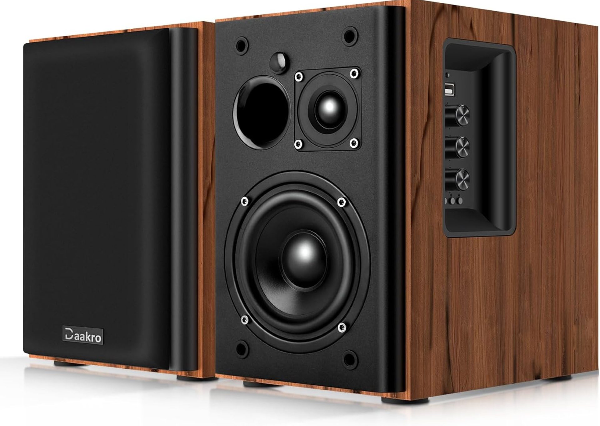 Powered Bookshelf Speakers – 2.0 Stereo Active Speakers,30W*2 RMS Near Field Speaker with Bluetooth, RCA, USB, Coaxial, AUX Connection for Turntable,PC, TV and Surround Sound Home Theater Powered Bookshelf Speakers – 2.0 Stereo Active Speakers,30W*2 RMS Near Field Speaker with Bluetooth, RCA, USB, Coaxial, AUX Connection for Turntable,PC, TV and Surround Sound Home Theater