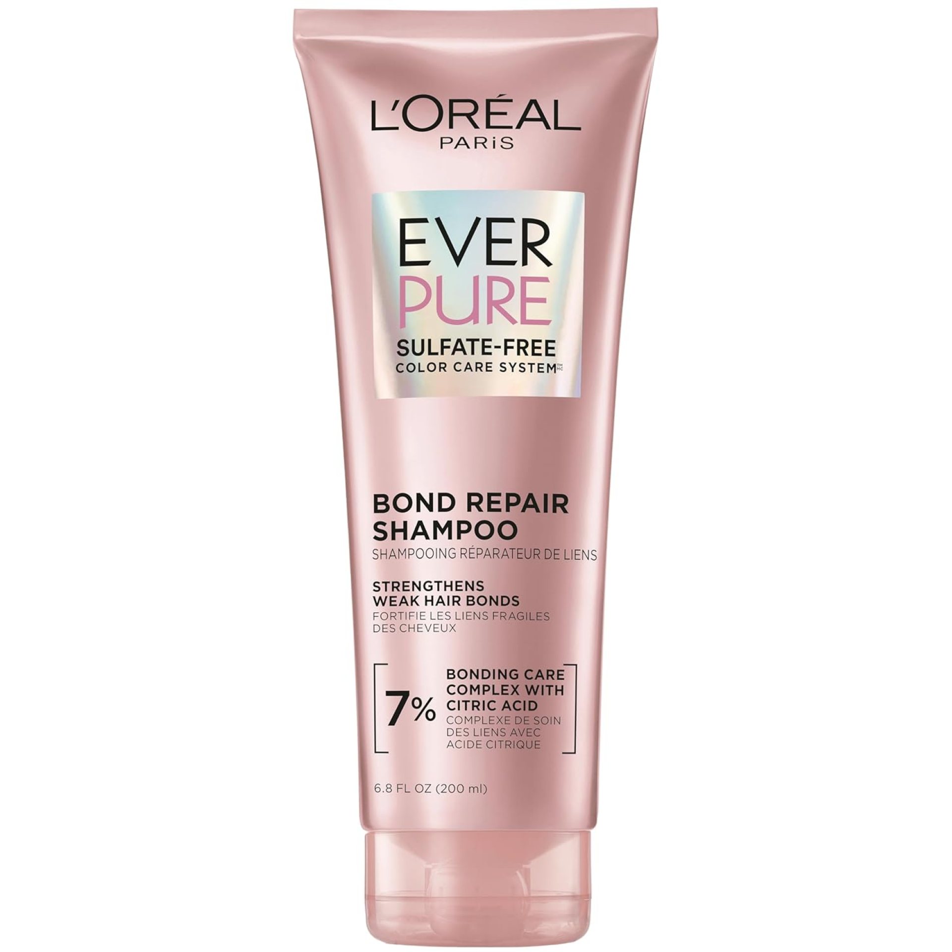 L’OREAL PARIS Bonding Shampoo for Color Treated Hair, Strengthens and Repairs Weak Hair Bonds, Sulfate Free & Vegan Hair Care, EverPure, 6.8 Fl Oz L’OREAL PARIS Bonding Shampoo for Color Treated Hair, Strengthens and Repairs Weak Hair Bonds, Sulfate Free & Vegan Hair Care, EverPure, 6.8 Fl Oz