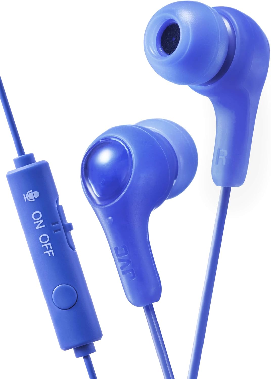JVC Gumy Gamer, in Ear Earbud Headphones with Mic, Remote, and Mute Switch for Gaming and Chatting, Powerful Sound, Comfortable and Secure Fit, Silicone Ear Pieces S/M/L – HAFX7GA (Blue),Medium JVC Gumy Gamer, in Ear Earbud Headphones with Mic, Remote, and Mute Switch for Gaming and Chatting, Powerful Sound, Comfortable and Secure Fit, Silicone Ear Pieces S/M/L – HAFX7GA (Blue),Medium