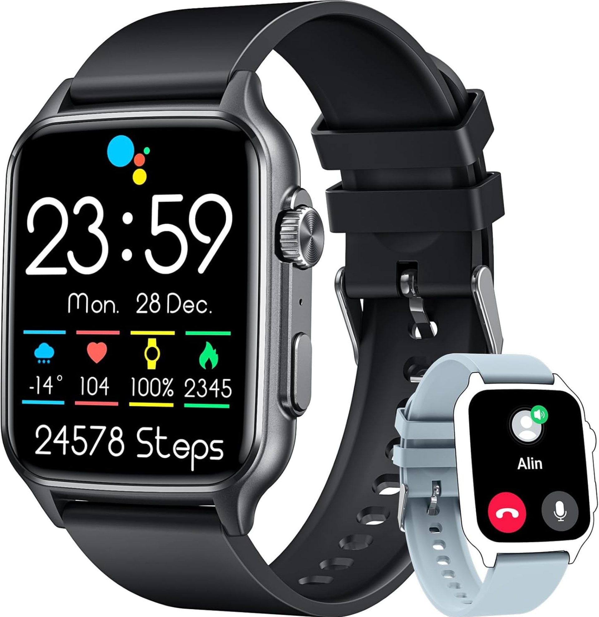 Smart Watch Men Fitness Tracker: 2.0“ Touch Screen Watches Waterproof for Call Heart Rate Blood Pressure Sleep Monitor Digital Step Sport Running Smartwatch Bluetooth Compatible Android with iOS Phone Smart Watch Men Fitness Tracker: 2.0“ Touch Screen Watches Waterproof for Call Heart Rate Blood Pressure Sleep Monitor Digital Step Sport Running Smartwatch Bluetooth Compatible Android with iOS Phone