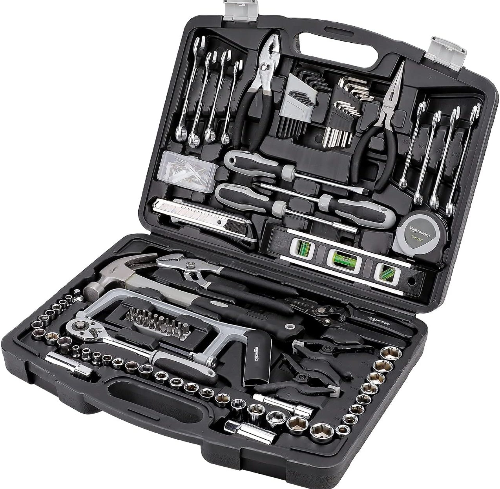 AmazonBasics 173-Piece General Household Hand Tool Set AmazonBasics 173-Piece General Household Hand Tool Set
