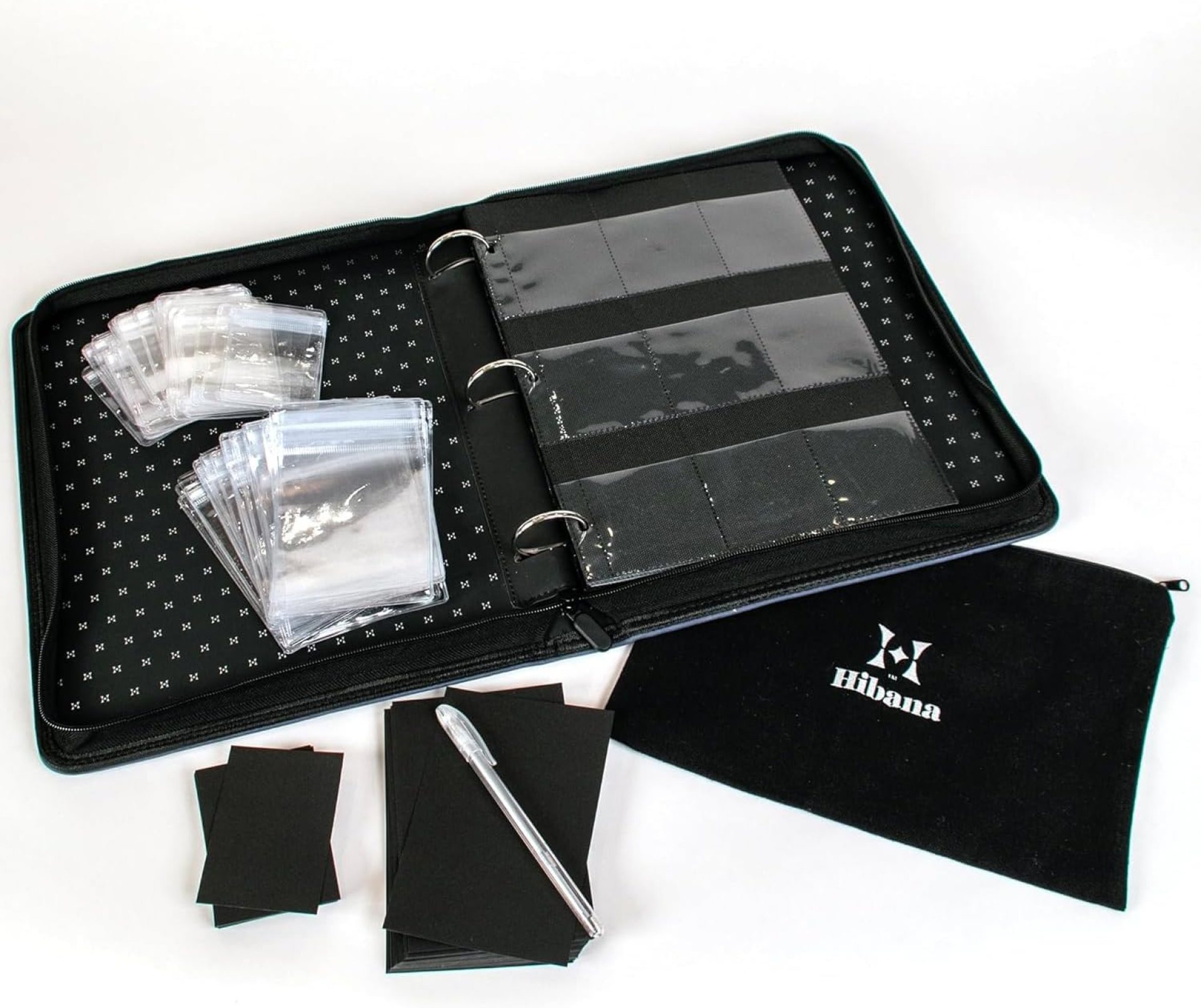 Hibana: Jewelry Case Home Edition – Steele – Zippered Binder, Anti-Tarnish Ziplock Pouches, Organization & Storage for 85 pcs, 13.25 x 10.75 x 2.5 Hibana: Jewelry Case Home Edition – Steele – Zippered Binder, Anti-Tarnish Ziplock Pouches, Organization & Storage for 85 pcs, 13.25 x 10.75 x 2.5