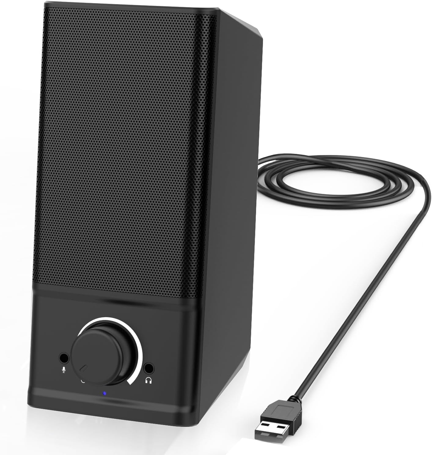 LENRUE A4 Solo Computer Speakers for Desktop, Laptop,PC Speaker, USB for Power and Audio, Basic Clear Sound,Support to Connect 3.5 mm Headphone and Microphone, Plug-n-Play LENRUE A4 Solo Computer Speakers for Desktop, Laptop,PC Speaker, USB for Power and Audio, Basic Clear Sound,Support to Connect 3.5 mm Headphone and Microphone, Plug-n-Play