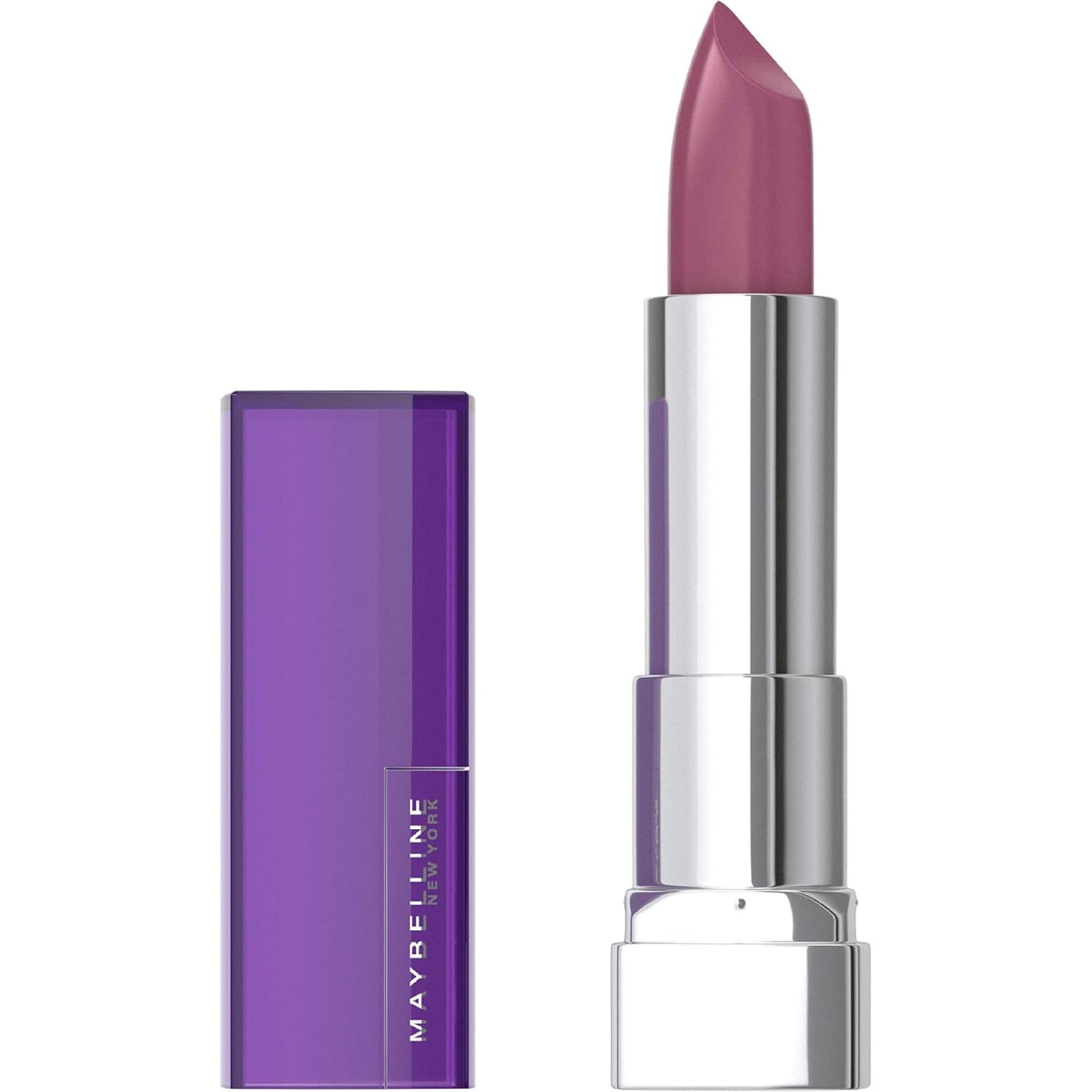 Maybelline Color Sensational Lipstick, Lip Makeup, Cream Finish, Hydrating Lipstick, On The Mauve, Mauve ,1 Count Maybelline Color Sensational Lipstick, Lip Makeup, Cream Finish, Hydrating Lipstick, On The Mauve, Mauve ,1 Count