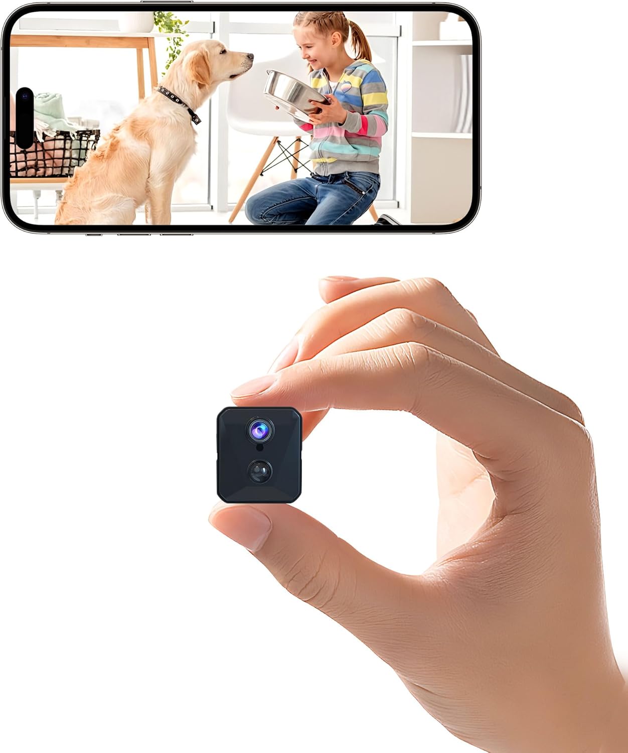 Hidden Camera, 2K HD Mini Camera, Spy Camera with Cloud & SD Storage, 100-Day Standby Time Small Camera, Cameras for Home Security AI Motion Detection Hidden Camera, 2K HD Mini Camera, Spy Camera with Cloud & SD Storage, 100-Day Standby Time Small Camera, Cameras for Home Security AI Motion Detection