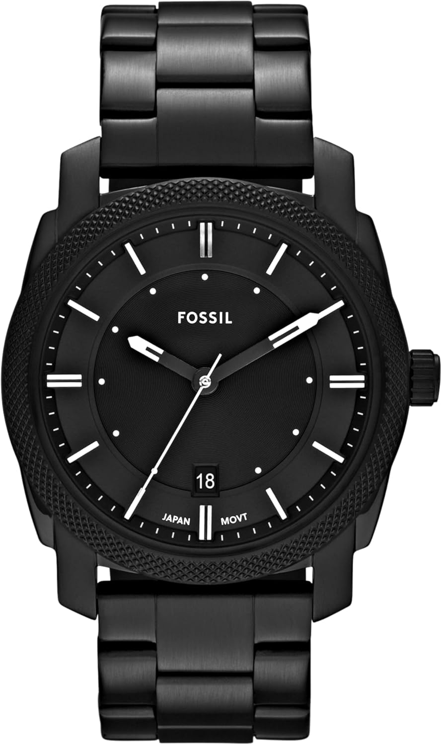 Fossil Men’s Machine Quartz Stainless Steel Three-Hand Watch Fossil Men’s Machine Quartz Stainless Steel Three-Hand Watch