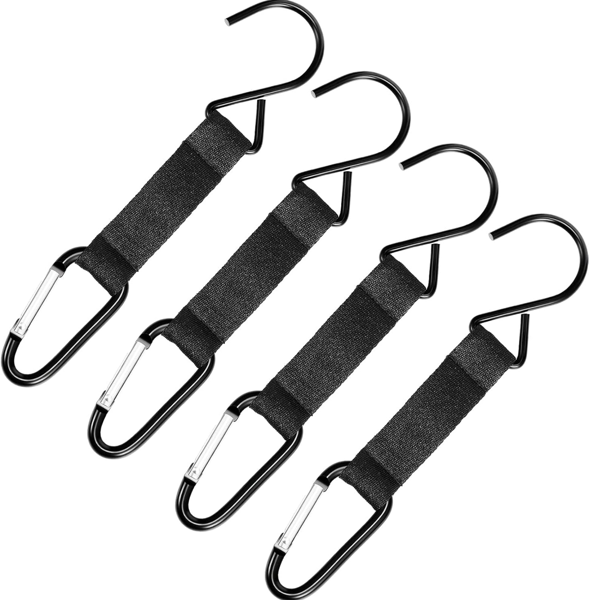Sumind 4 Pcs Fence Hooks for Baseball Bag Nylon Safety Buckles Metal Fence Hooks Multifunctional Hanging Buckles for Softball Football Tennis Outdoor Sport Equipment Water Cup Backpack(Black) Sumind 4 Pcs Fence Hooks for Baseball Bag Nylon Safety Buckles Metal Fence Hooks Multifunctional Hanging Buckles for Softball Football Tennis Outdoor Sport Equipment Water Cup Backpack(Black)