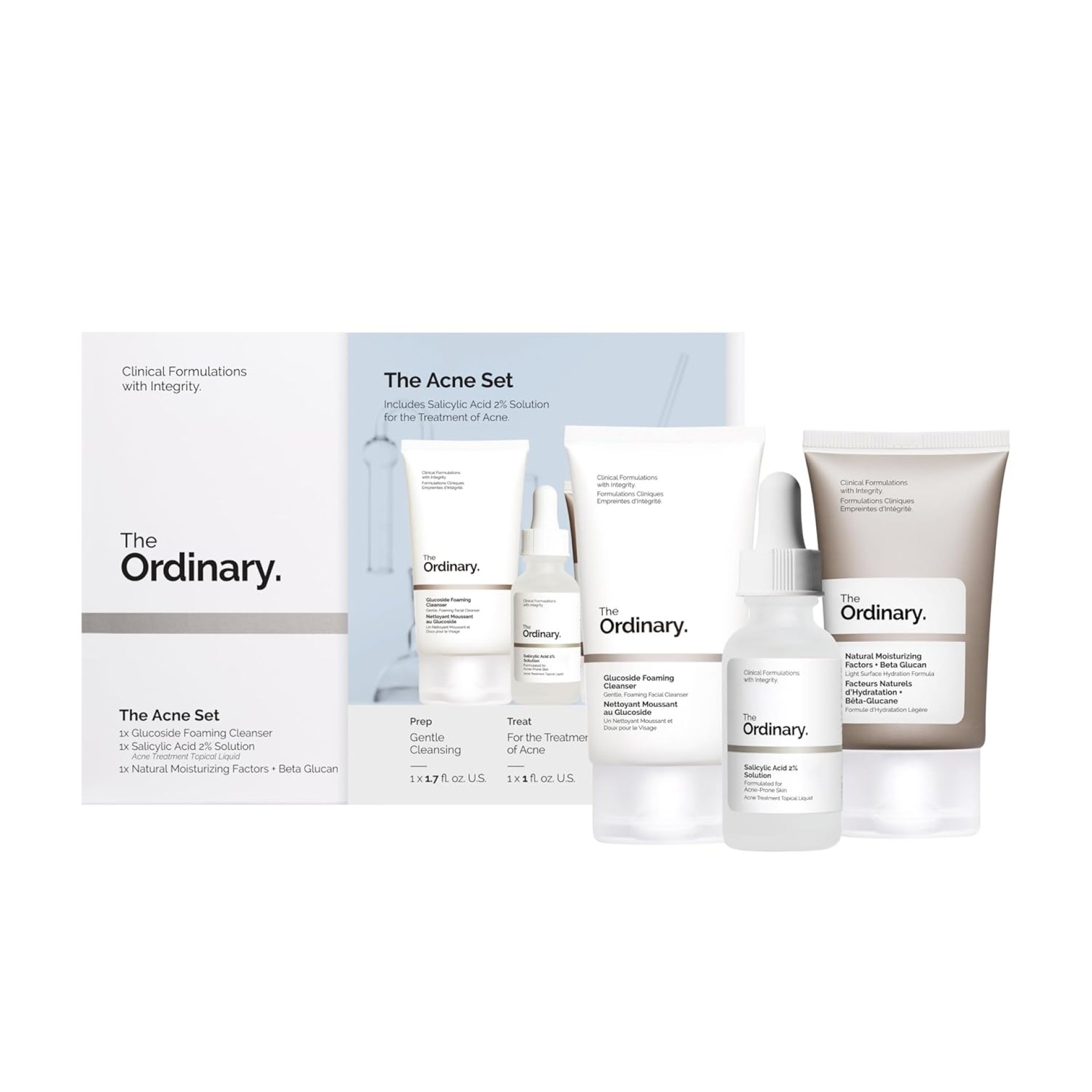 The Ordinary The Acne Set, 3-Step Skin Regimen with Salicylic Acid 2% Solution for Clearer Skin The Ordinary The Acne Set, 3-Step Skin Regimen with Salicylic Acid 2% Solution for Clearer Skin