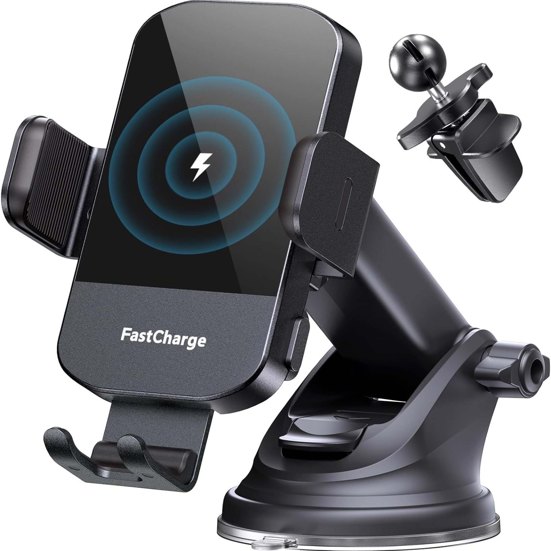 CHGeek Wireless Car Charger, 15W Fast Charging Auto Clamping Car Charger Phone Mount Phone Holder fit for iPhone 16 15 14 13 12 Pro Max 11 XR XS, Samsung Galaxy S24 Ultra S23 S22 S21, S20, S10+, Black CHGeek Wireless Car Charger, 15W Fast Charging Auto Clamping Car Charger Phone Mount Phone Holder fit for iPhone 16 15 14 13 12 Pro Max 11 XR XS, Samsung Galaxy S24 Ultra S23 S22 S21, S20, S10+, Black