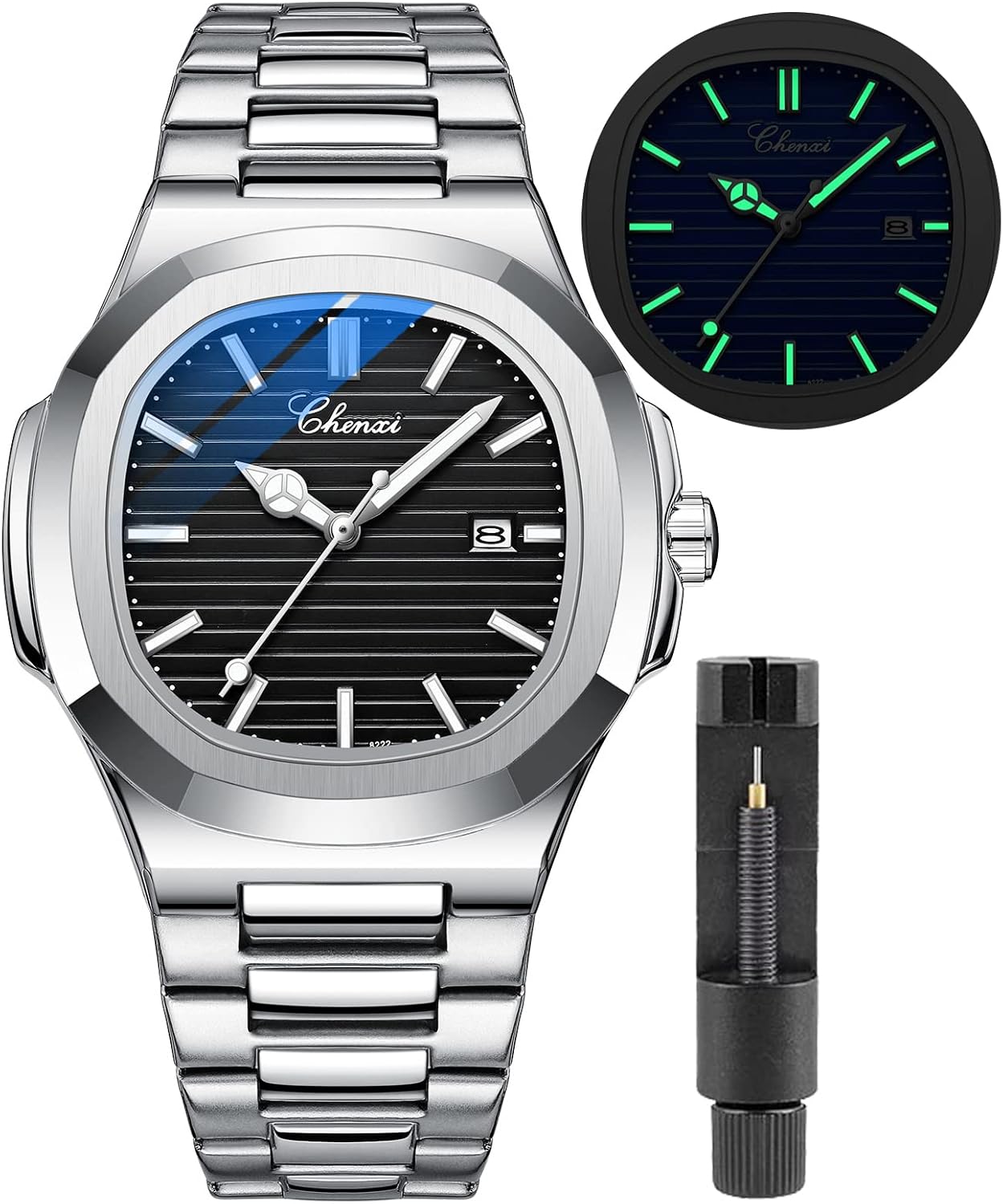 Gosasa Fashion Men’s Watches Date Business Watch Stainless Steel Luxury Style Luminous Quartz Waterproof Analog Display Male Wristwatch Gosasa Fashion Men’s Watches Date Business Watch Stainless Steel Luxury Style Luminous Quartz Waterproof Analog Display Male Wristwatch