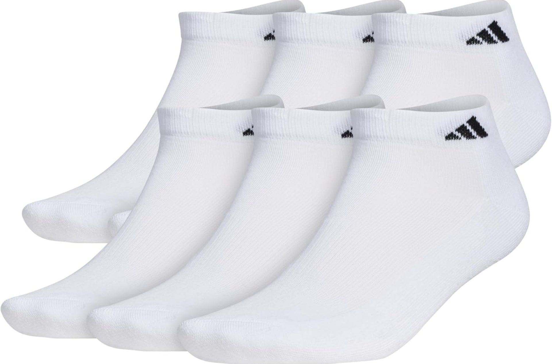 adidas Men’s Athletic Cushioned Low Cut Socks with Arch Compression for a Secure Fit (6-Pair) adidas Men’s Athletic Cushioned Low Cut Socks with Arch Compression for a Secure Fit (6-Pair)