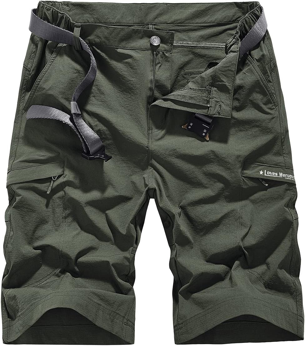 Quick Dry Cargo Hiking Strectchy Shorts Men’s Outdoor Summer Causal Work Multi-Pocket Short (No Belt) Quick Dry Cargo Hiking Strectchy Shorts Men’s Outdoor Summer Causal Work Multi-Pocket Short (No Belt)