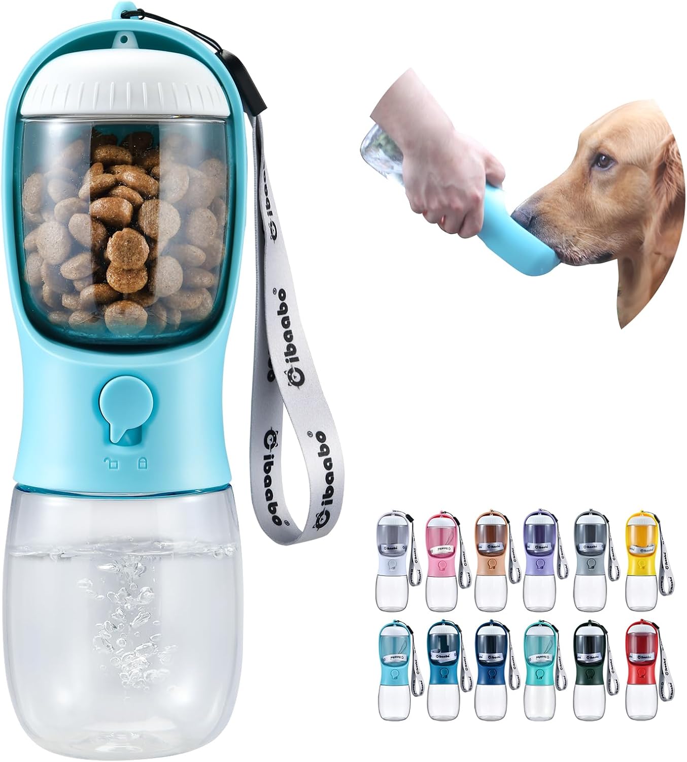 Dog Water Bottle with Food Container, Travel Puppy Water Bowl, Portable Pet Dispenser, Dog Stuff Accessories Items, Puppy Essentials Necessities for Yorkie Cat Walking and Hiking Dog Gift Dog Water Bottle with Food Container, Travel Puppy Water Bowl, Portable Pet Dispenser, Dog Stuff Accessories Items, Puppy Essentials Necessities for Yorkie Cat Walking and Hiking Dog Gift