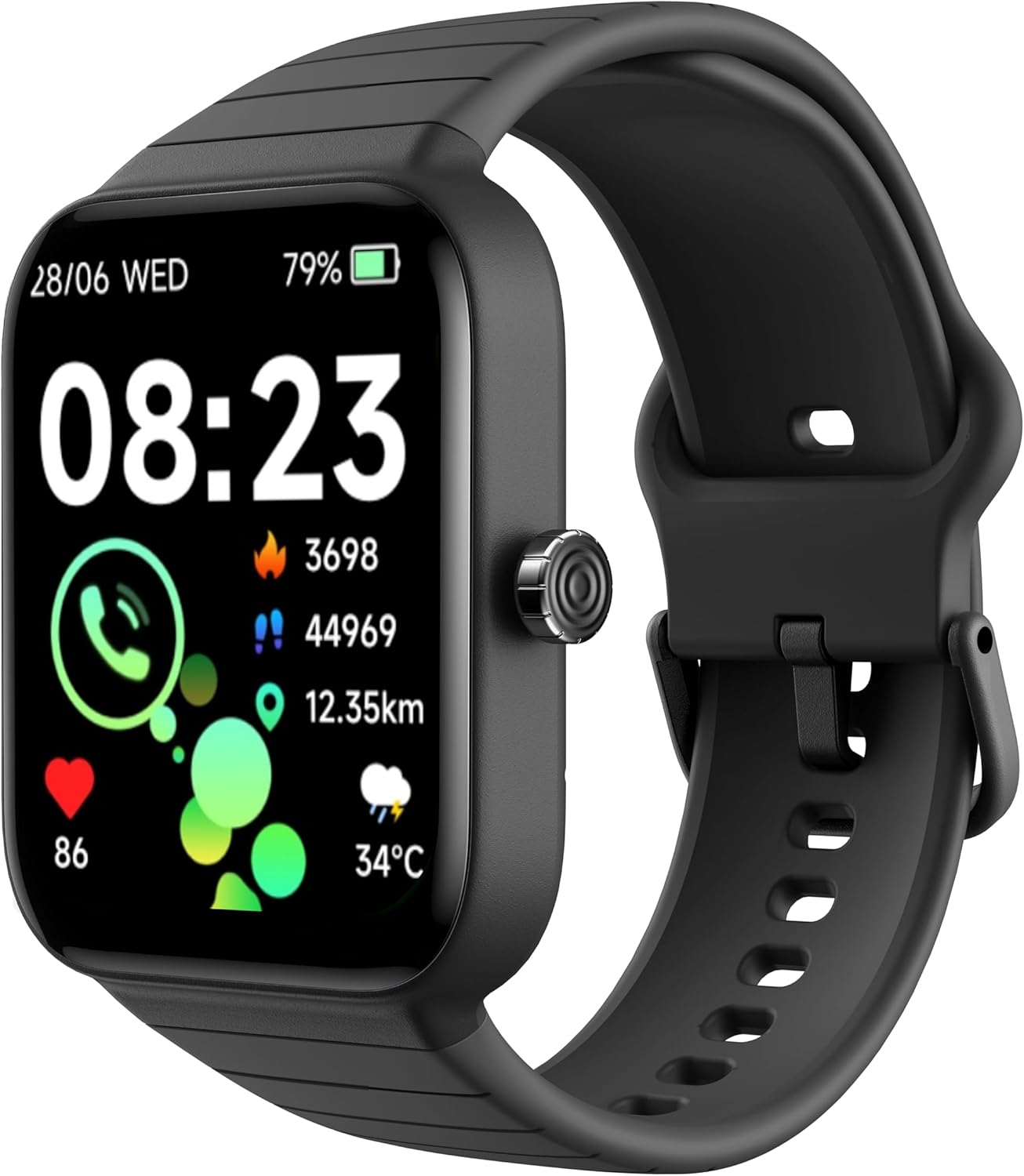 Smart Watch for Women Men, Answer/Make Call, Alexa Built-in, 1.8“ Fitness Tracker with 100 Sport Modes, Heart Rate, Blood Oxygen, Sleep Monitor, Fit for Android and iPhone, IP68 Waterproof Smart Watch for Women Men, Answer/Make Call, Alexa Built-in, 1.8“ Fitness Tracker with 100 Sport Modes, Heart Rate, Blood Oxygen, Sleep Monitor, Fit for Android and iPhone, IP68 Waterproof