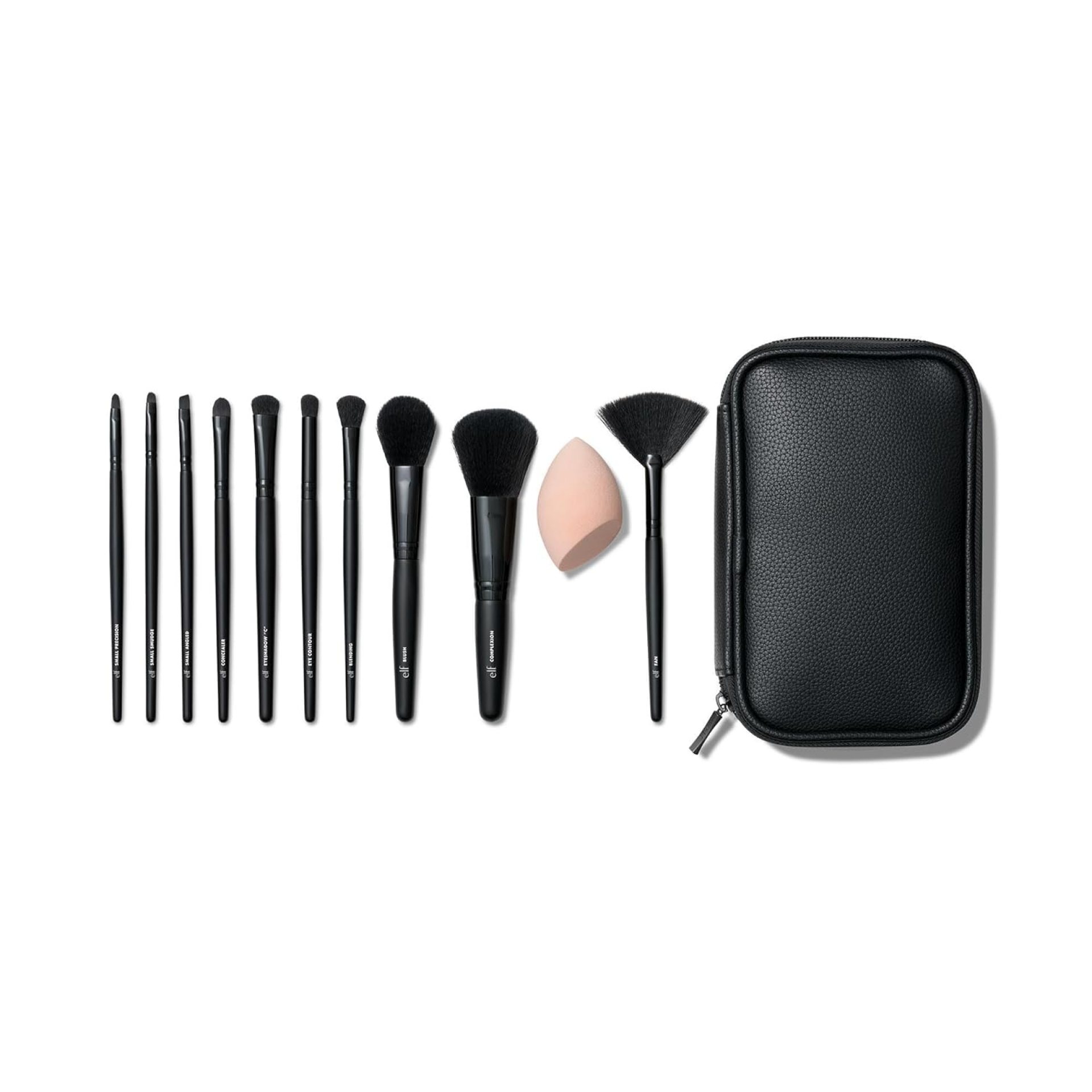e.l.f. Full Face & Eye Makeup Brush Set, 11 Makeup Brushes For Foundation To Bronzer, Eyeshadow & More, Vegan & Cruelty-Free e.l.f. Full Face & Eye Makeup Brush Set, 11 Makeup Brushes For Foundation To Bronzer, Eyeshadow & More, Vegan & Cruelty-Free