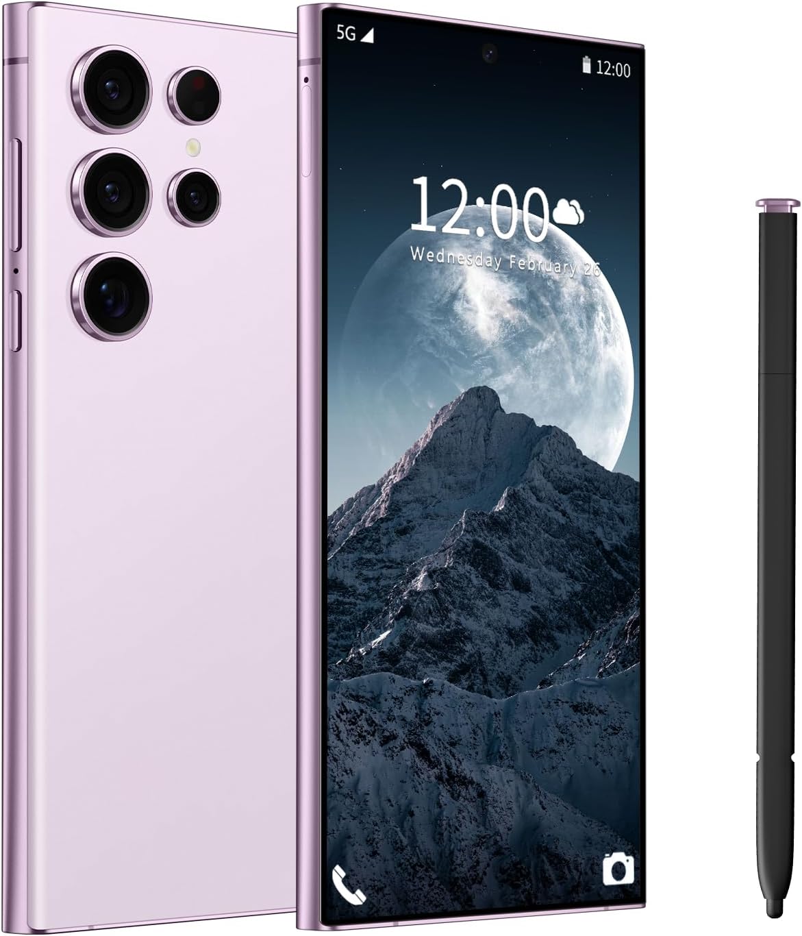 I24 Ultra 5G Unlocked Phones, Built in Pen, Smartphone Battery 6800mAh 6.8″ HD Screen Unlocked Cell Phone, 6+256GB Android13 with 128G Memory Card, Face ID/Fingerprint Lock/GPS (Purple) I24 Ultra 5G Unlocked Phones, Built in Pen, Smartphone Battery 6800mAh 6.8″ HD Screen Unlocked Cell Phone, 6+256GB Android13 with 128G Memory Card, Face ID/Fingerprint Lock/GPS (Purple)