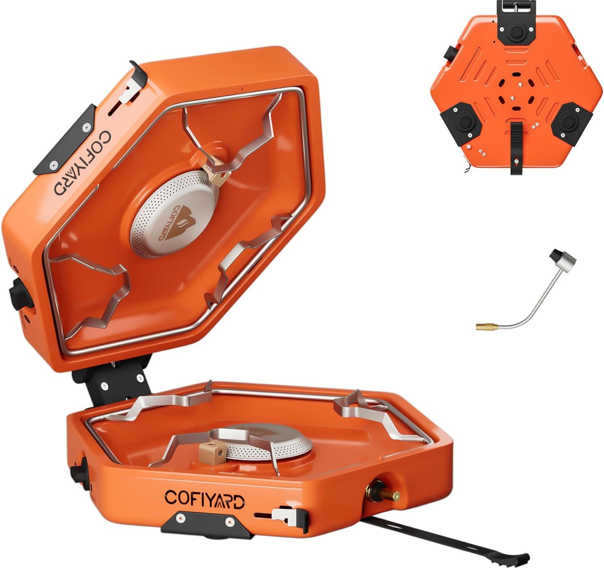 Propane 2 Burner Camping Stove with Carrying Bag, Portable Folding Gas Stove for Camping, Backpacking Camp Stove for Outdoor Cooking, With 17,000 BTU Adjustable Burners for BBQ, Tailgating Propane 2 Burner Camping Stove with Carrying Bag, Portable Folding Gas Stove for Camping, Backpacking Camp Stove for Outdoor Cooking, With 17,000 BTU Adjustable Burners for BBQ, Tailgating
