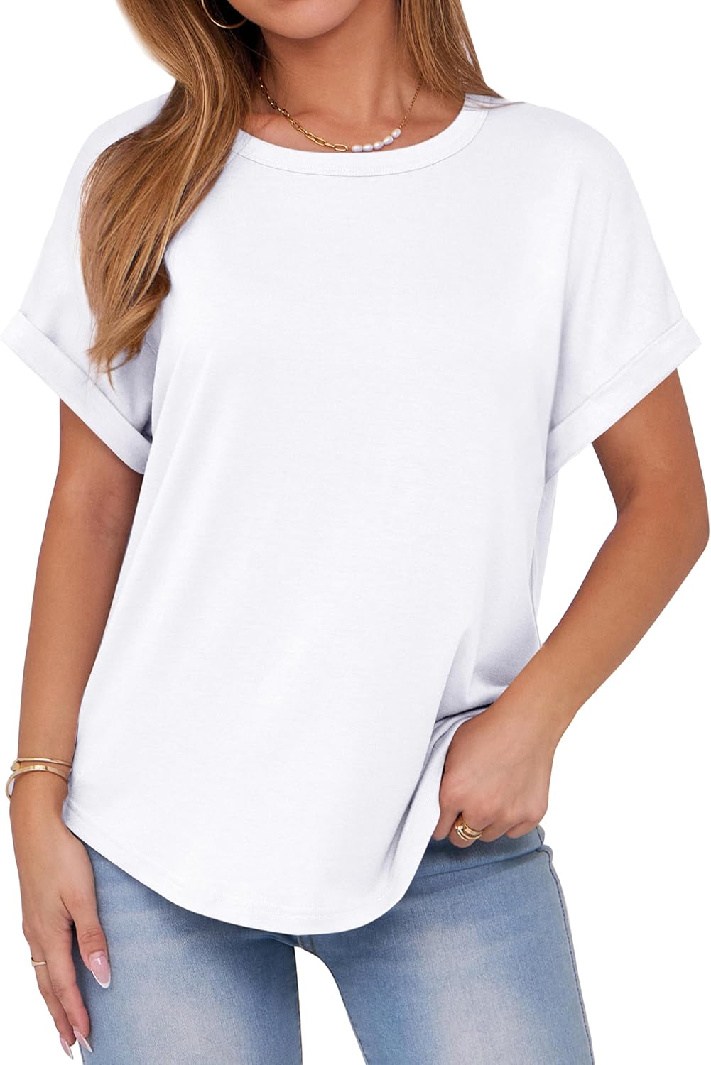 ANRABESS Womens Tops Oversized Short Sleeve T Shirts Summer Casual Solid Basic Tee Shirts 2025 Spring Outfits ANRABESS Womens Tops Oversized Short Sleeve T Shirts Summer Casual Solid Basic Tee Shirts 2025 Spring Outfits