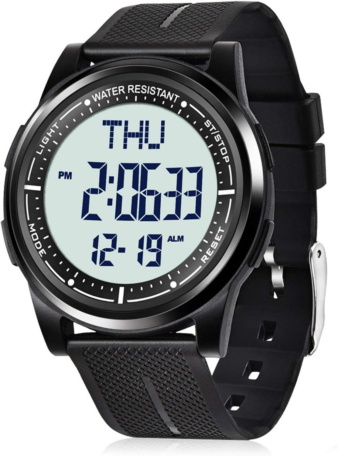 Beeasy Digital Watch Waterproof with Stopwatch Alarm Countdown Dual Time, Ultra-Thin Super Wide-Angle Display Digital Wrist Watches for Men Women Beeasy Digital Watch Waterproof with Stopwatch Alarm Countdown Dual Time, Ultra-Thin Super Wide-Angle Display Digital Wrist Watches for Men Women