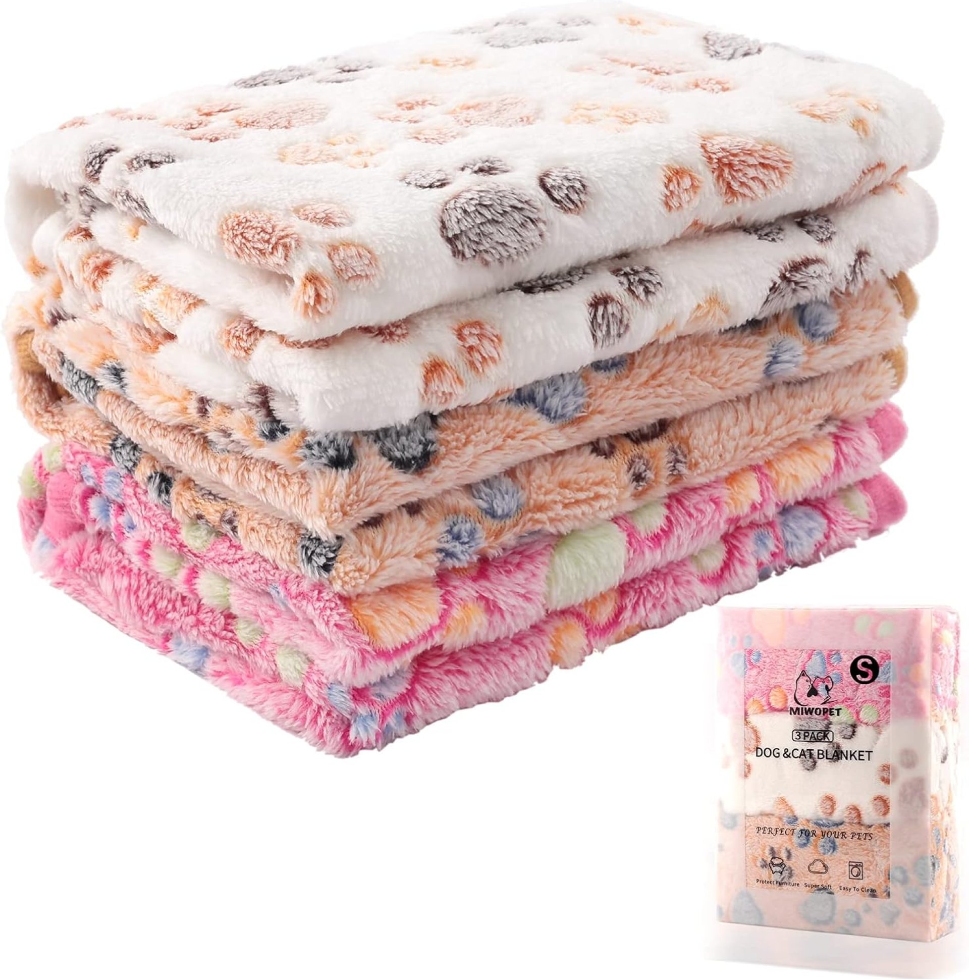 3 Pack Cat and Dog Blanket Soft & Warm Fleece Flannel Sleep Mat, Great Pet Throw for Puppy, Kitten,Cats,Small Dogs (Small 23″ x 15″) 3 Pack Cat and Dog Blanket Soft & Warm Fleece Flannel Sleep Mat, Great Pet Throw for Puppy, Kitten,Cats,Small Dogs (Small 23″ x 15″)