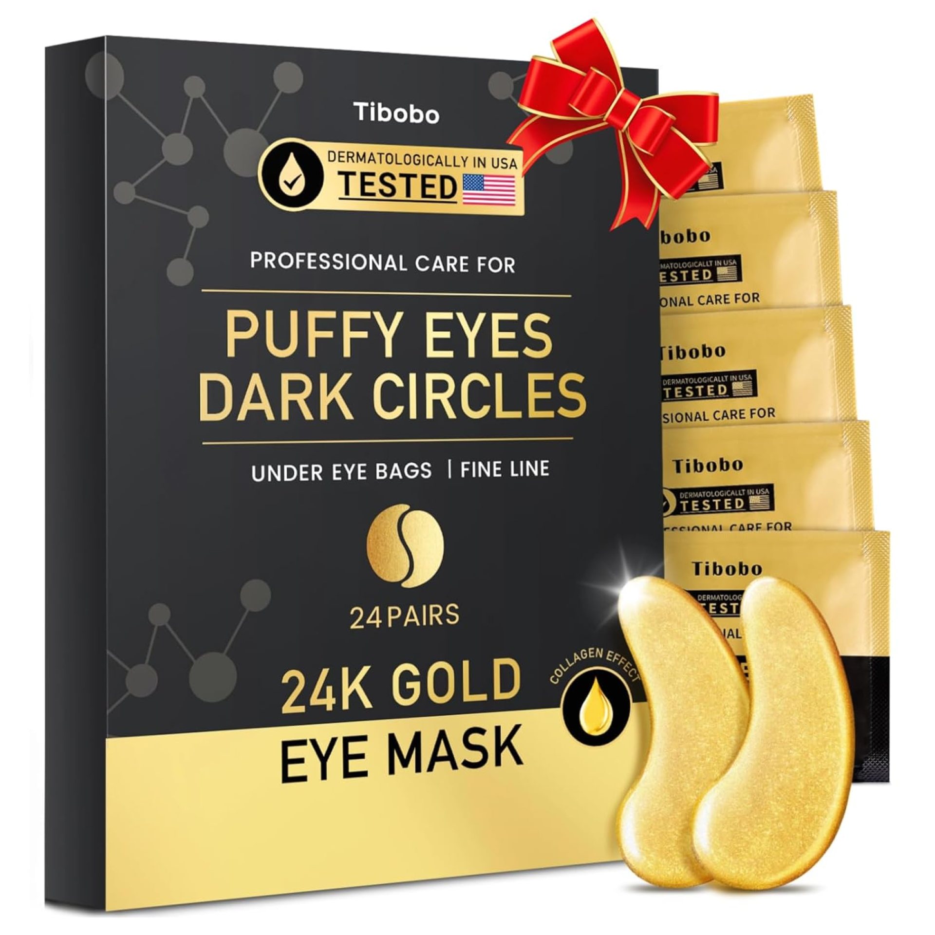 Under Eye Patches (24 Pairs) – 24K Gold Eye Masks Enriched with Abundant Collagen | Diminish Dark Circles and Puffiness | Anti-Aging, Smooth Fine Line, Nourish Skin – Gifts for Women Skin Care Under Eye Patches (24 Pairs) – 24K Gold Eye Masks Enriched with Abundant Collagen | Diminish Dark Circles and Puffiness | Anti-Aging, Smooth Fine Line, Nourish Skin – Gifts for Women Skin Care