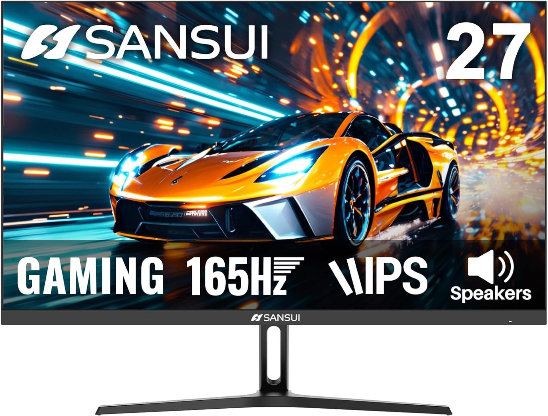 SANSUI 27 Inch Gaming Monitor 165Hz,Computer Monitor with Speakers,DP1.4 * 1,HDMI2.1 * 2 Ports, FHD 1080P 110% sRGB VESA Support Eye Cares (HDMI Cable Included ES-G27F2S) SANSUI 27 Inch Gaming Monitor 165Hz,Computer Monitor with Speakers,DP1.4 * 1,HDMI2.1 * 2 Ports, FHD 1080P 110% sRGB VESA Support Eye Cares (HDMI Cable Included ES-G27F2S)