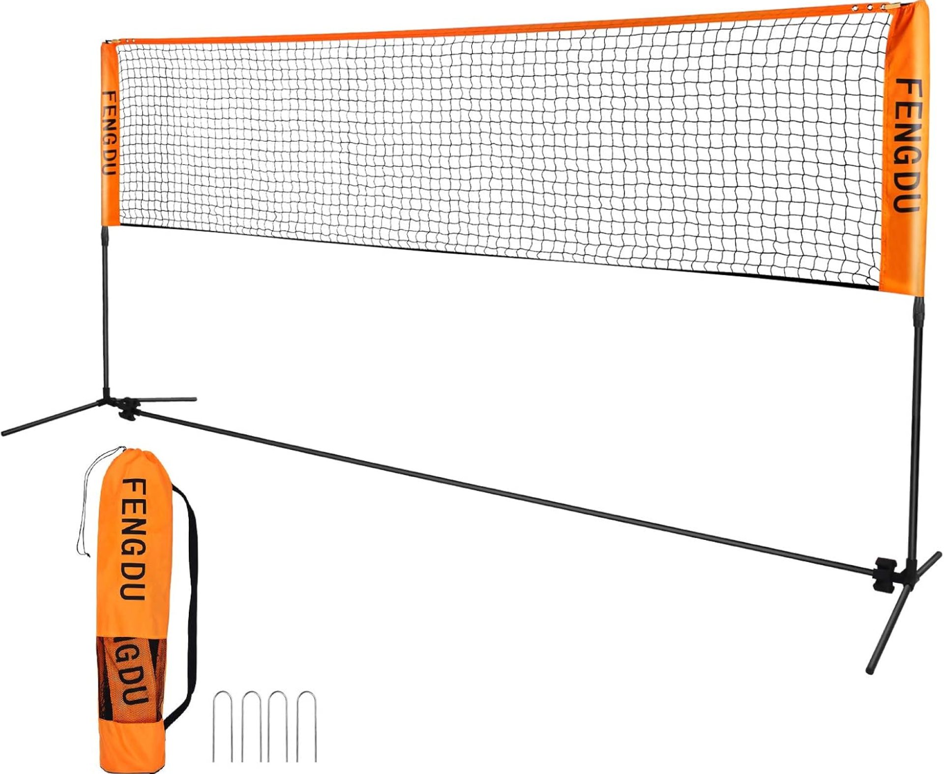 Portable Badminton Net Set, Adjustable Height Tennis Net, Kids Volleyball,Soccer Net Easy Setup Nylon Sports Net with Poles for Backyard, Indoor, Outdoor, Beach Portable Badminton Net Set, Adjustable Height Tennis Net, Kids Volleyball,Soccer Net Easy Setup Nylon Sports Net with Poles for Backyard, Indoor, Outdoor, Beach