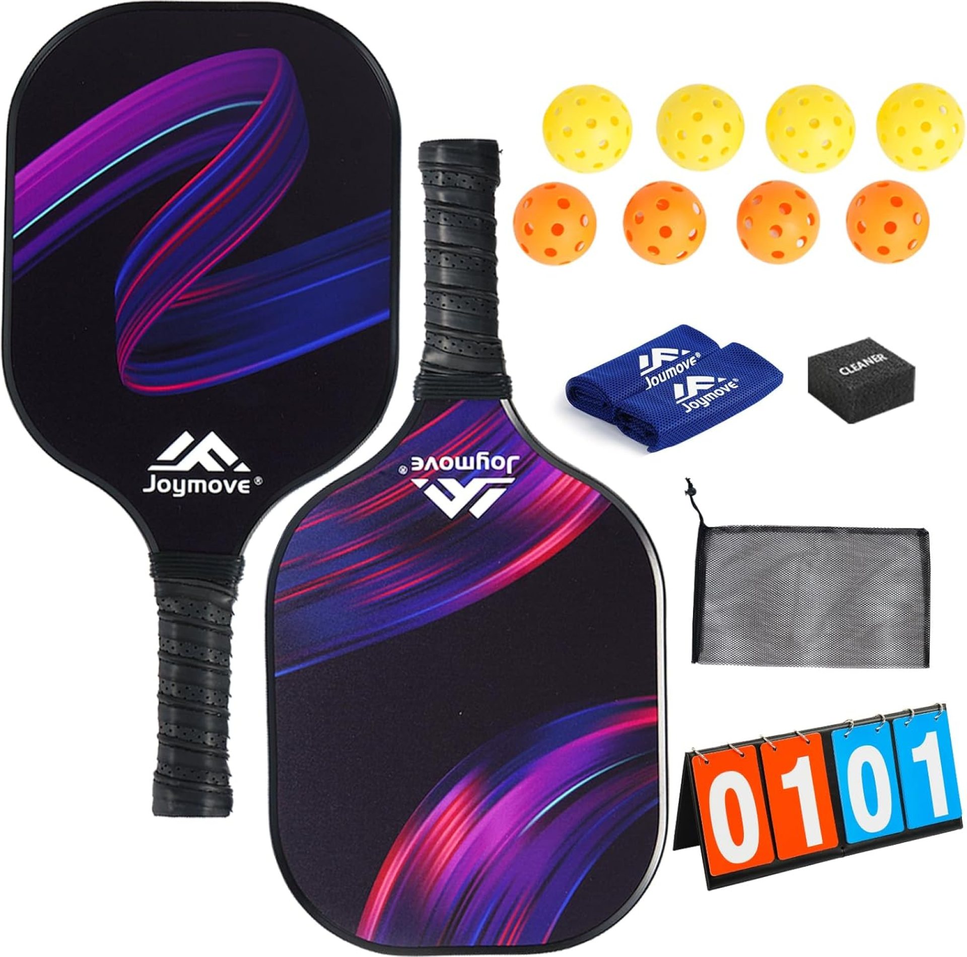 JOYMOVE Pickleball Paddles Set of 2/4/6, USAPA Approved Pickleball Paddle, Fiberglass Pickleball Set with Lightweight Pickleball Rackets,Pickleballs and Pickleball Bag, Pickleball Gifts for Beginners JOYMOVE Pickleball Paddles Set of 2/4/6, USAPA Approved Pickleball Paddle, Fiberglass Pickleball Set with Lightweight Pickleball Rackets,Pickleballs and Pickleball Bag, Pickleball Gifts for Beginners