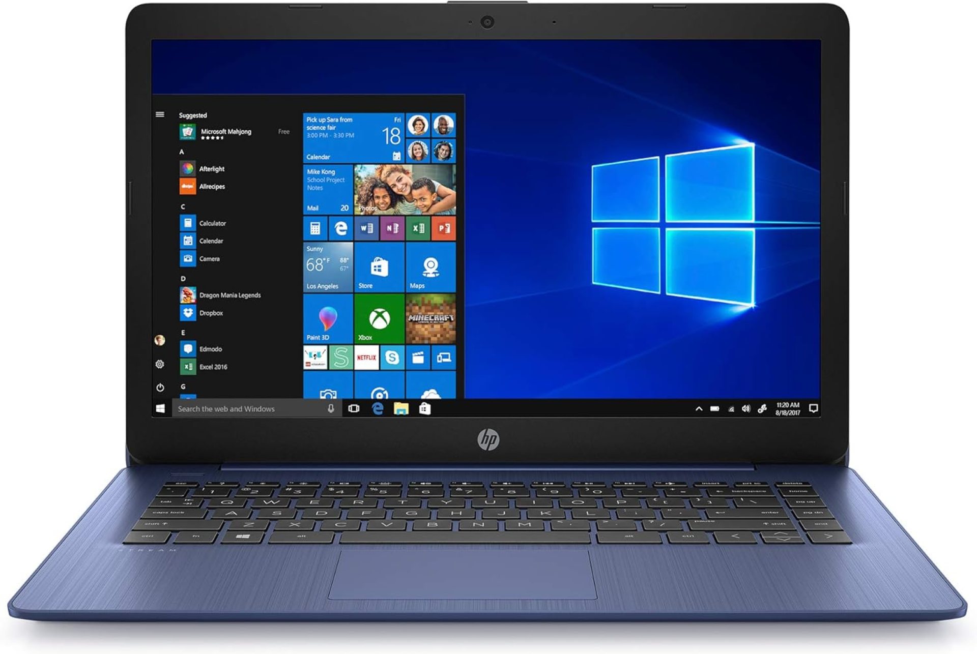 HP Stream 14 inches HD (1366×768) Display, Intel Celeron N4000 Dual-Core Processor, 4GB RAM, 64GB eMMC, HDMI, WiFi, Webcam, Bluetooth, Win10 S, Royal Blue (Renewed) HP Stream 14 inches HD (1366×768) Display, Intel Celeron N4000 Dual-Core Processor, 4GB RAM, 64GB eMMC, HDMI, WiFi, Webcam, Bluetooth, Win10 S, Royal Blue (Renewed)