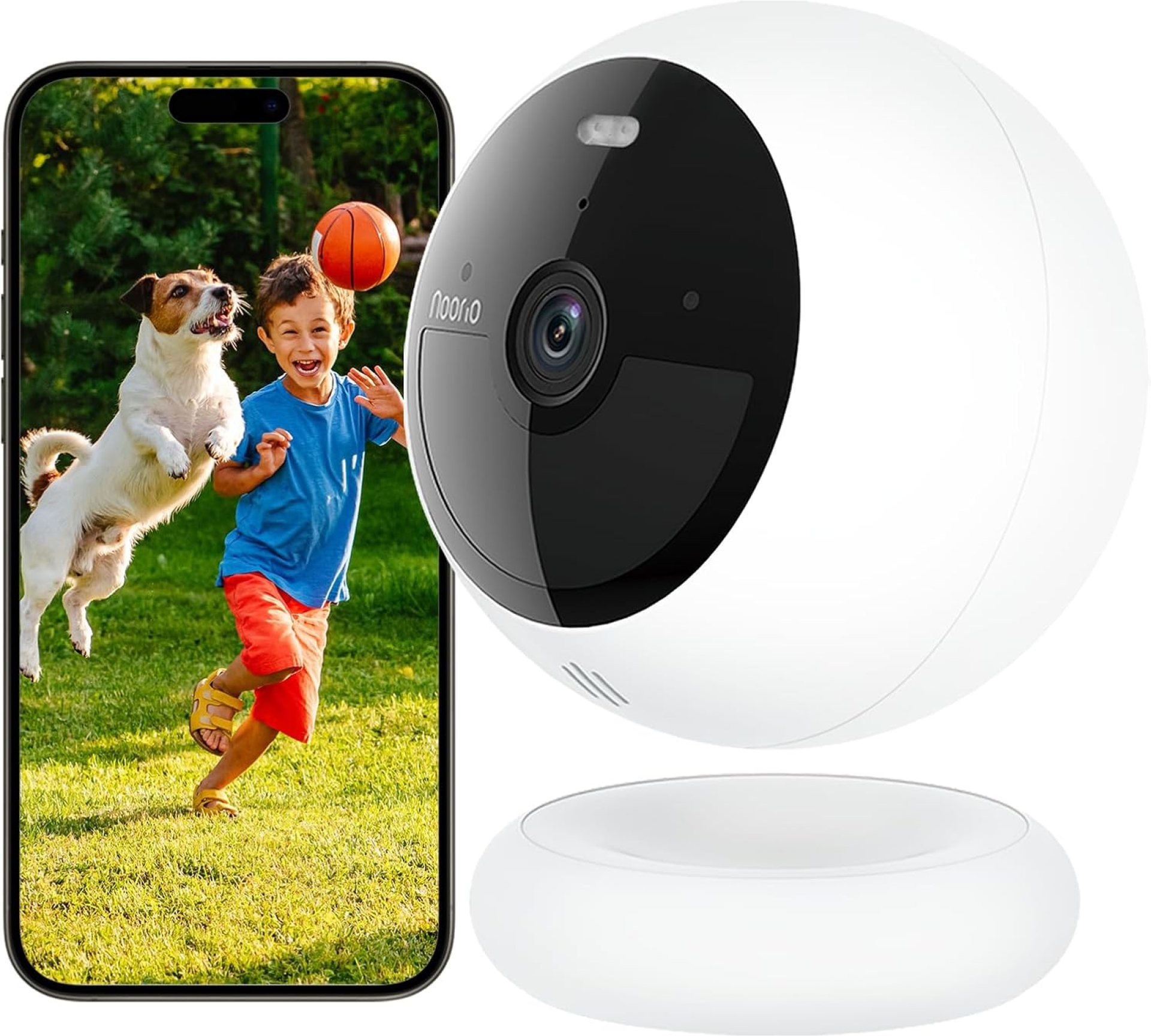 Noorio Security Cameras Wireless Outdoor/Indoor Magnetic, Cameras for Home Security Battery Powered, 1080P 2.4G WiFi AI Motion Detection Security Camera Outdoor, 8GB Free Local Storage, B200-SE Noorio Security Cameras Wireless Outdoor/Indoor Magnetic, Cameras for Home Security Battery Powered, 1080P 2.4G WiFi AI Motion Detection Security Camera Outdoor, 8GB Free Local Storage, B200-SE
