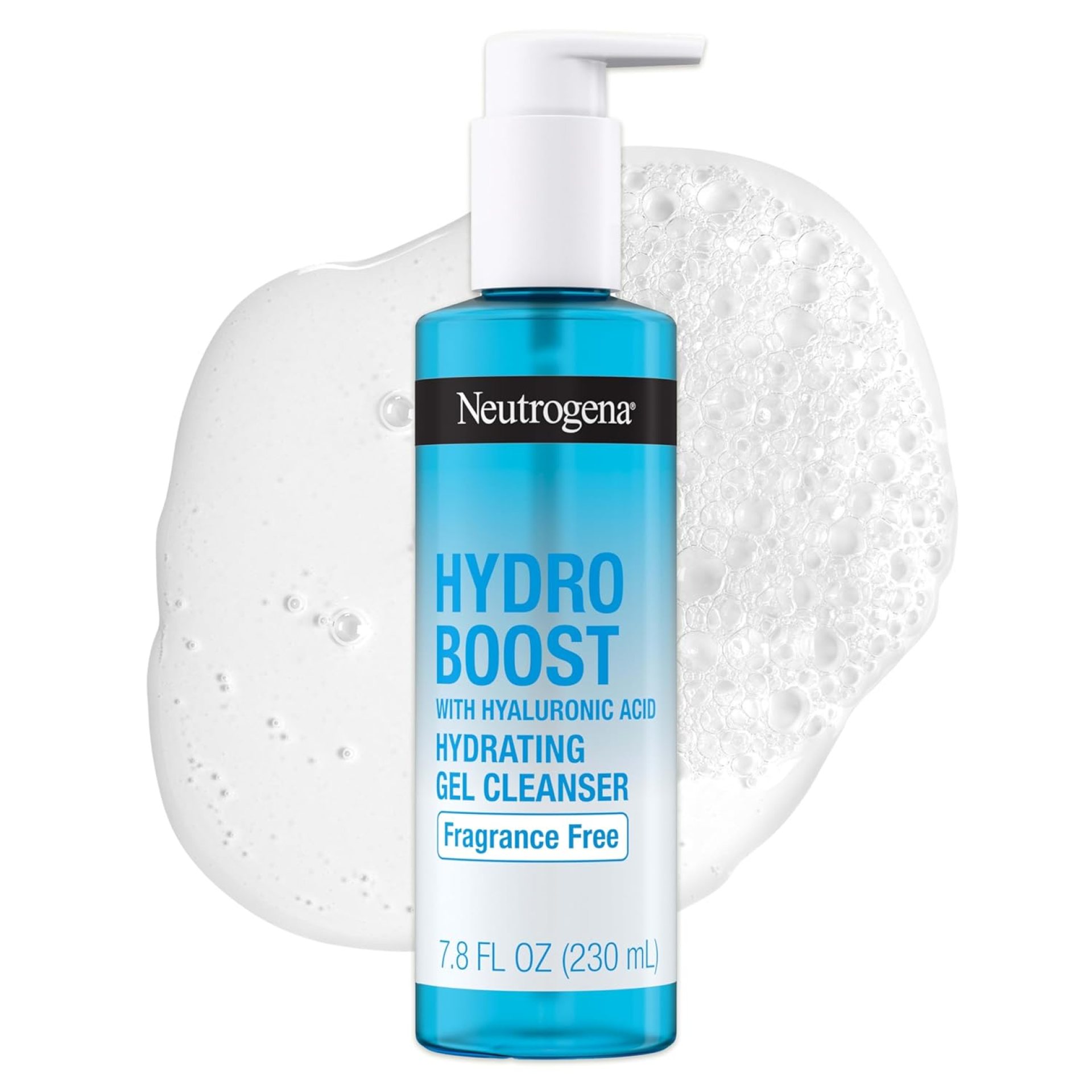 Neutrogena Hydro Boost Fragrance Free Hydrating Gel Facial Cleanser with Hyaluronic Acid, Daily Foaming Face Wash & Makeup Remover, Gentle Face Wash, Non-Comedogenic, 7.8 fl. oz Neutrogena Hydro Boost Fragrance Free Hydrating Gel Facial Cleanser with Hyaluronic Acid, Daily Foaming Face Wash & Makeup Remover, Gentle Face Wash, Non-Comedogenic, 7.8 fl. oz