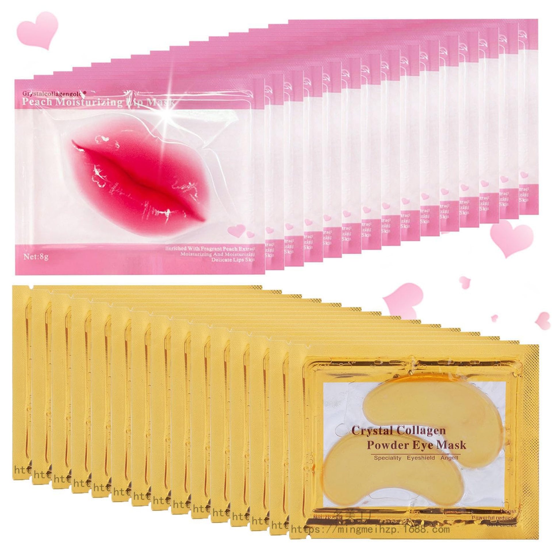 Sulily 30 Pairs Lip Masks & 24K Gold Gel Eye Masks,Crystal Collagen Eye Patches for Puffy Eyes,Moisturizing& Reducing Fine Lines Dark Circleeye Patches for Women Men Sulily 30 Pairs Lip Masks & 24K Gold Gel Eye Masks,Crystal Collagen Eye Patches for Puffy Eyes,Moisturizing& Reducing Fine Lines Dark Circleeye Patches for Women Men