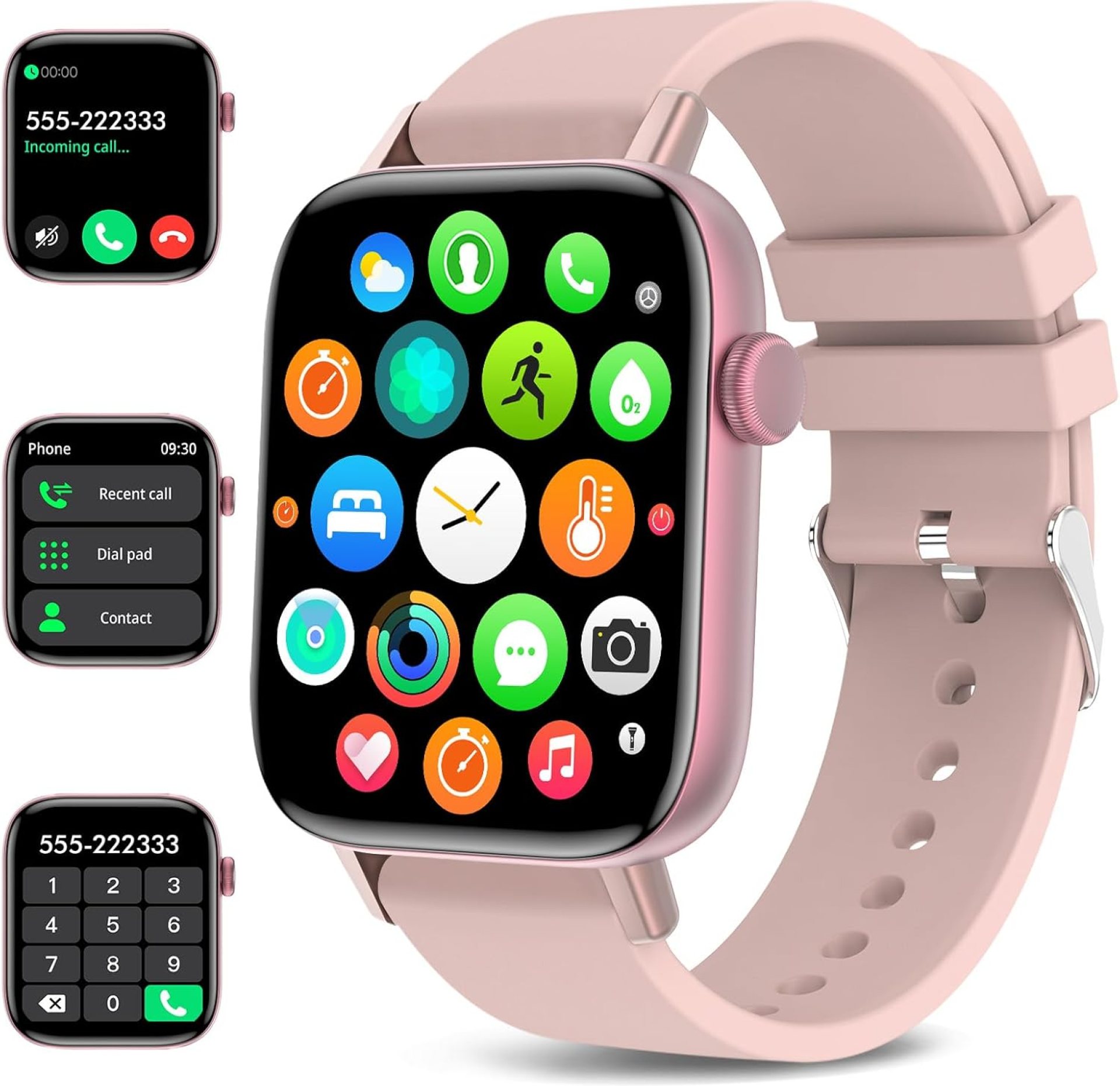 Smart Watch for Women Full Touch Smart Fitness Tracker Watch for Android iOS Make/Answer Calls Waterproof Smartwatch with Sport Activity/Sleep/Heart Rate/Step Smart Watch for Women Full Touch Smart Fitness Tracker Watch for Android iOS Make/Answer Calls Waterproof Smartwatch with Sport Activity/Sleep/Heart Rate/Step