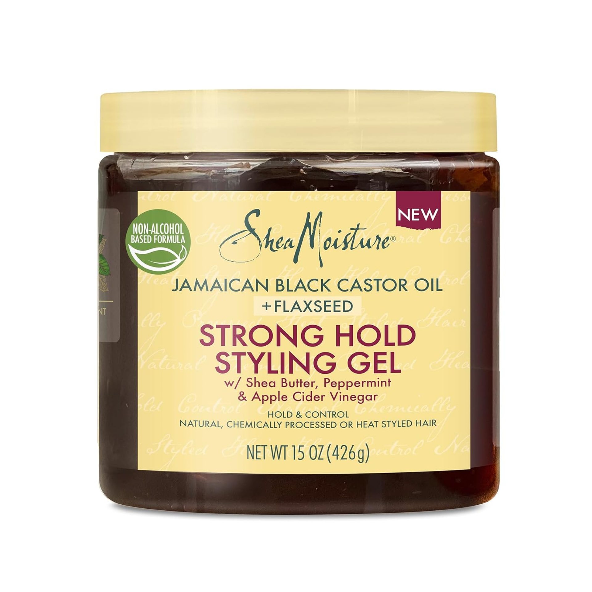 SheaMoisture Styling Strong Hold Styling Gel for Natural, Chemically Processed or Heat Styled Hair Jamaican Black Castor Oil and Flaxseed Paraben-Free Anti-Frizz Hair Gel 15 oz SheaMoisture Styling Strong Hold Styling Gel for Natural, Chemically Processed or Heat Styled Hair Jamaican Black Castor Oil and Flaxseed Paraben-Free Anti-Frizz Hair Gel 15 oz